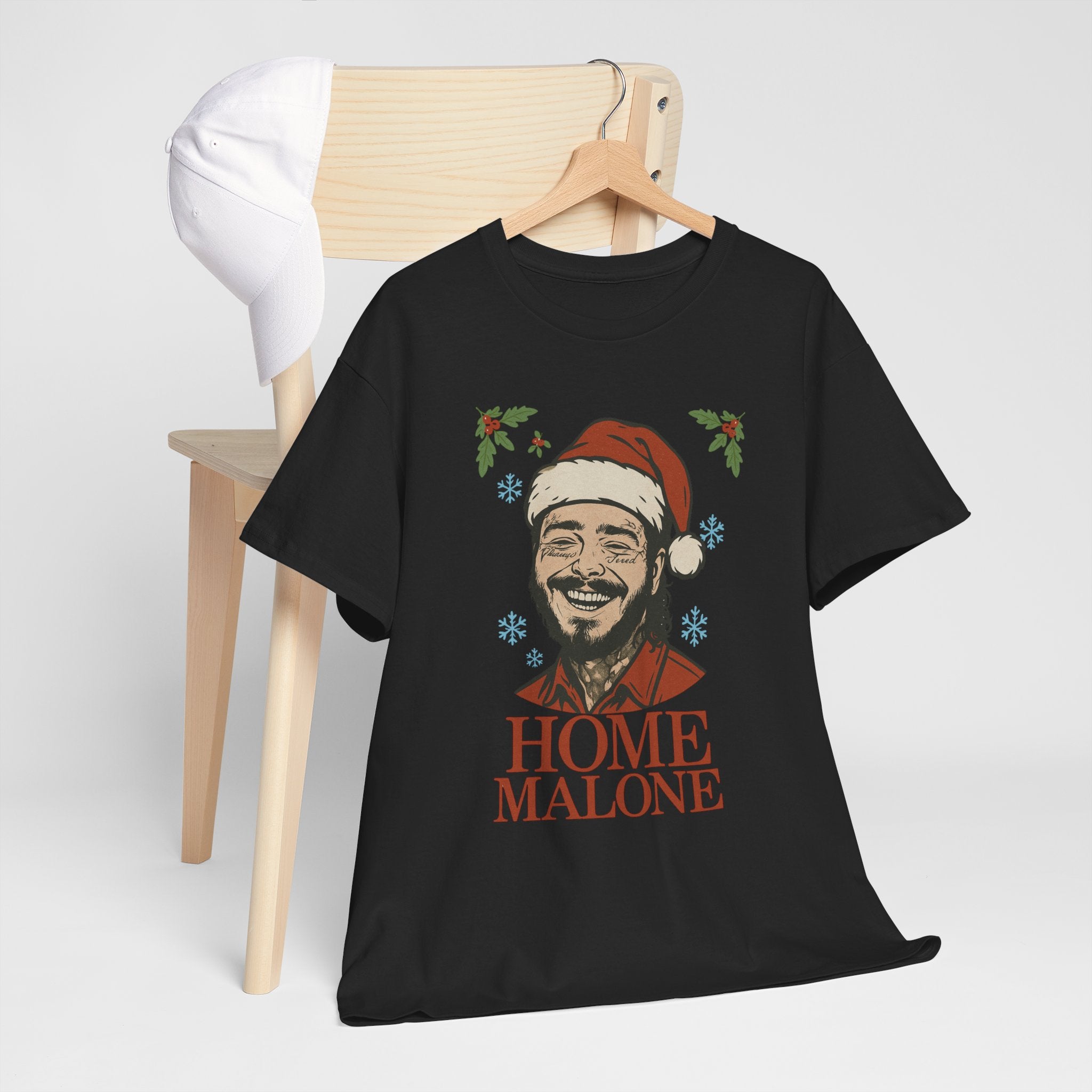 Home Malone Santa Tee | Christmas rapper holiday tee, Christmas Malone Tee, Gift for Music Lover