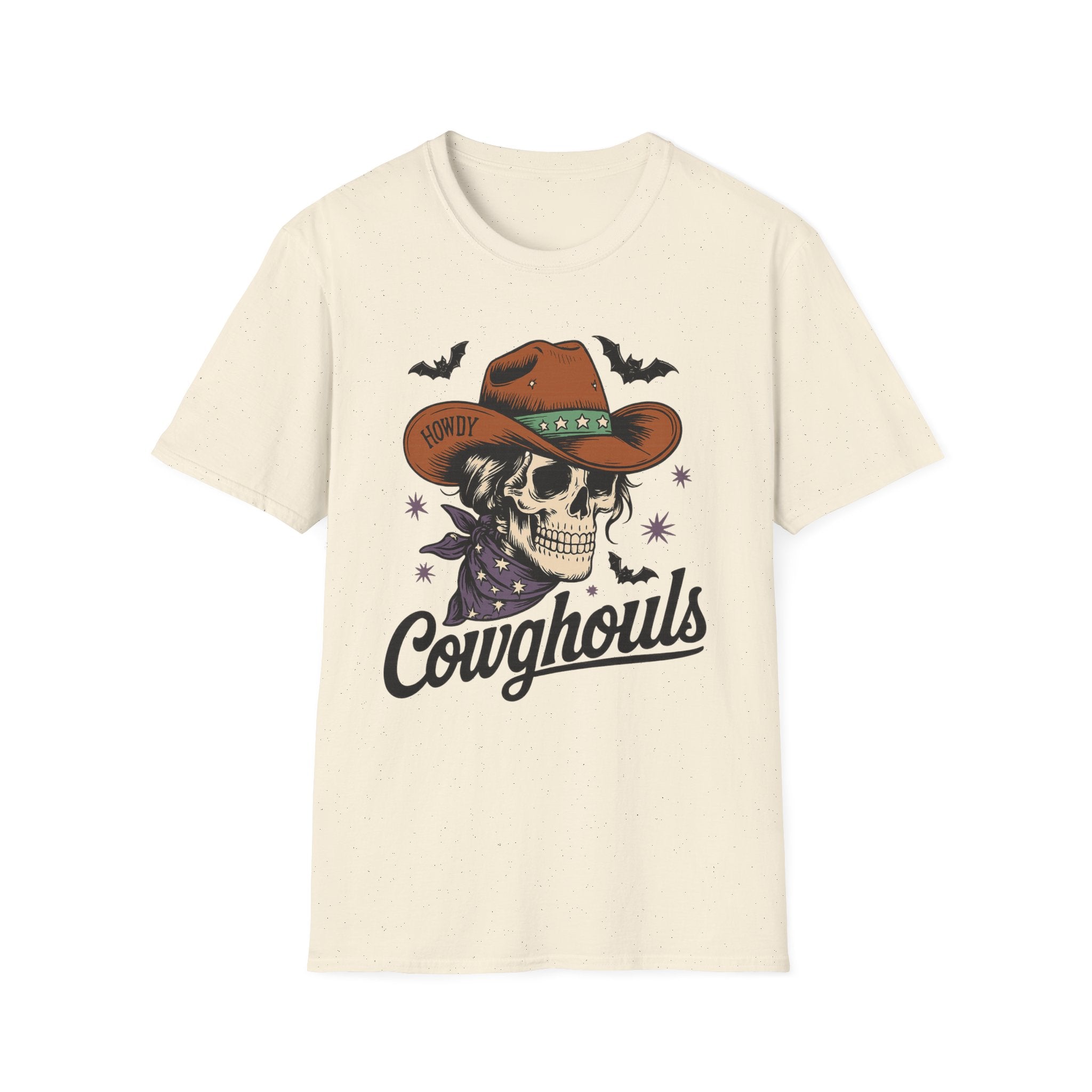 Cowghouls Skull Cowboy T-Shirt — Halloween Western Horror Tee