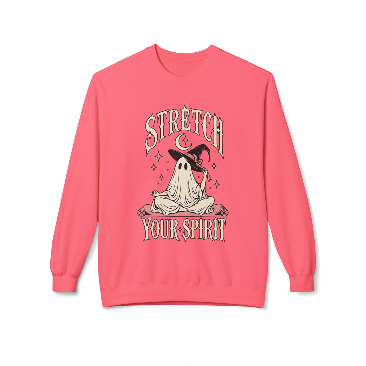 Stretch Your Spirit Halloween Sweatshirt — Ghost Yoga Crewneck - Boo Crew Boutique