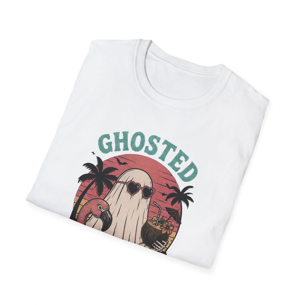 Ghosted for the Summer T-Shirt — Retro Beach Ghost Graphic Tee - Boo Crew Boutique