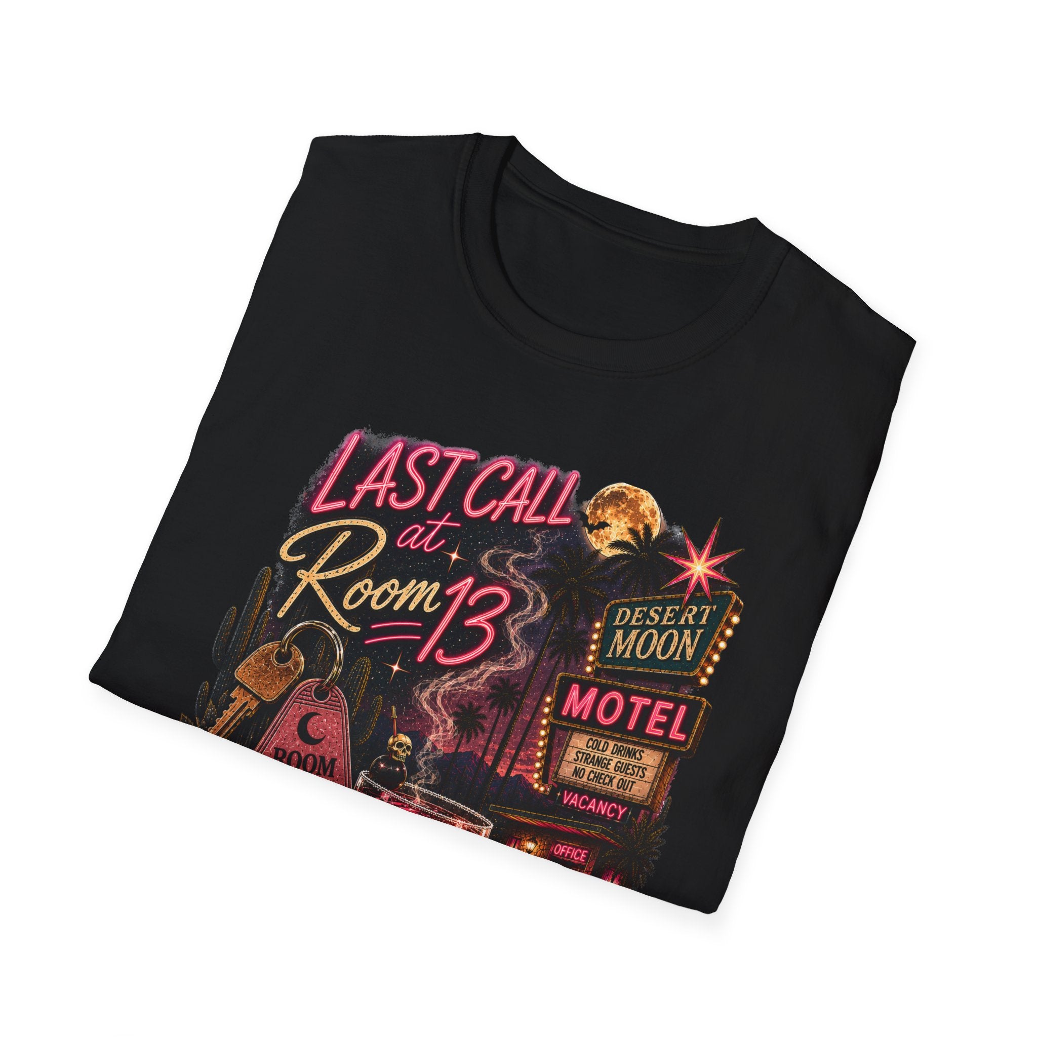 Last Call at Room 13 Tee | Vintage Desert Motel Graphic Shirt - Boo Crew Boutique