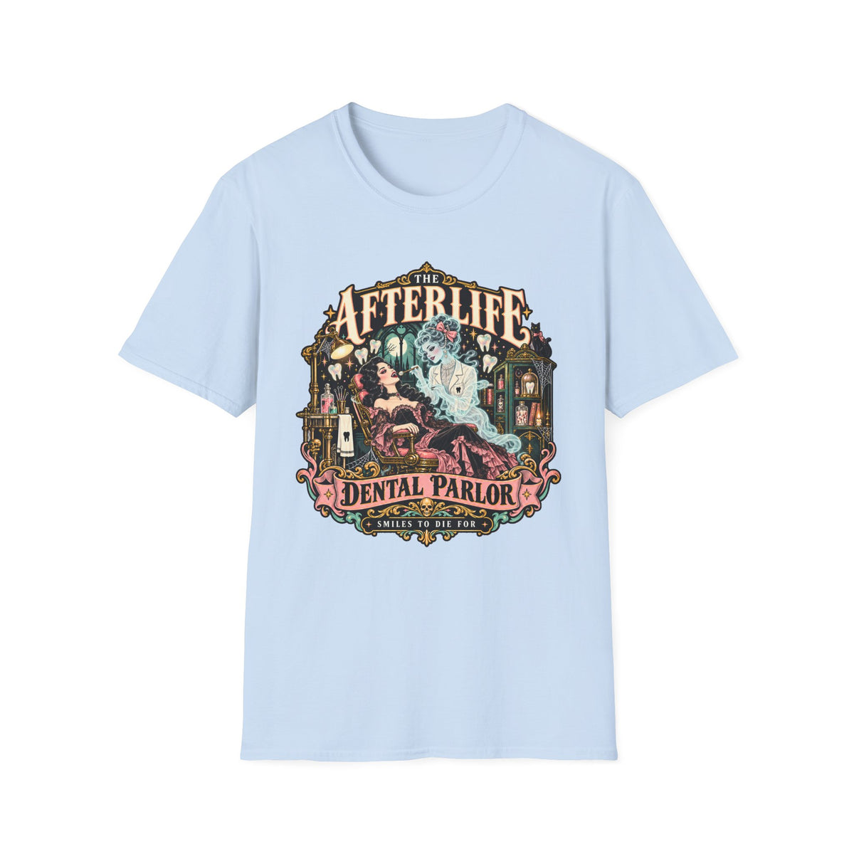 Afterlife Dental Parlor Halloween Tee - Boo Crew Boutique