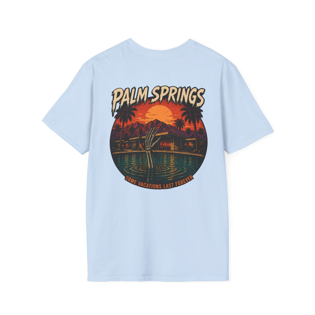 Palm Springs Pool Skelly Tee - Boo Crew Boutique