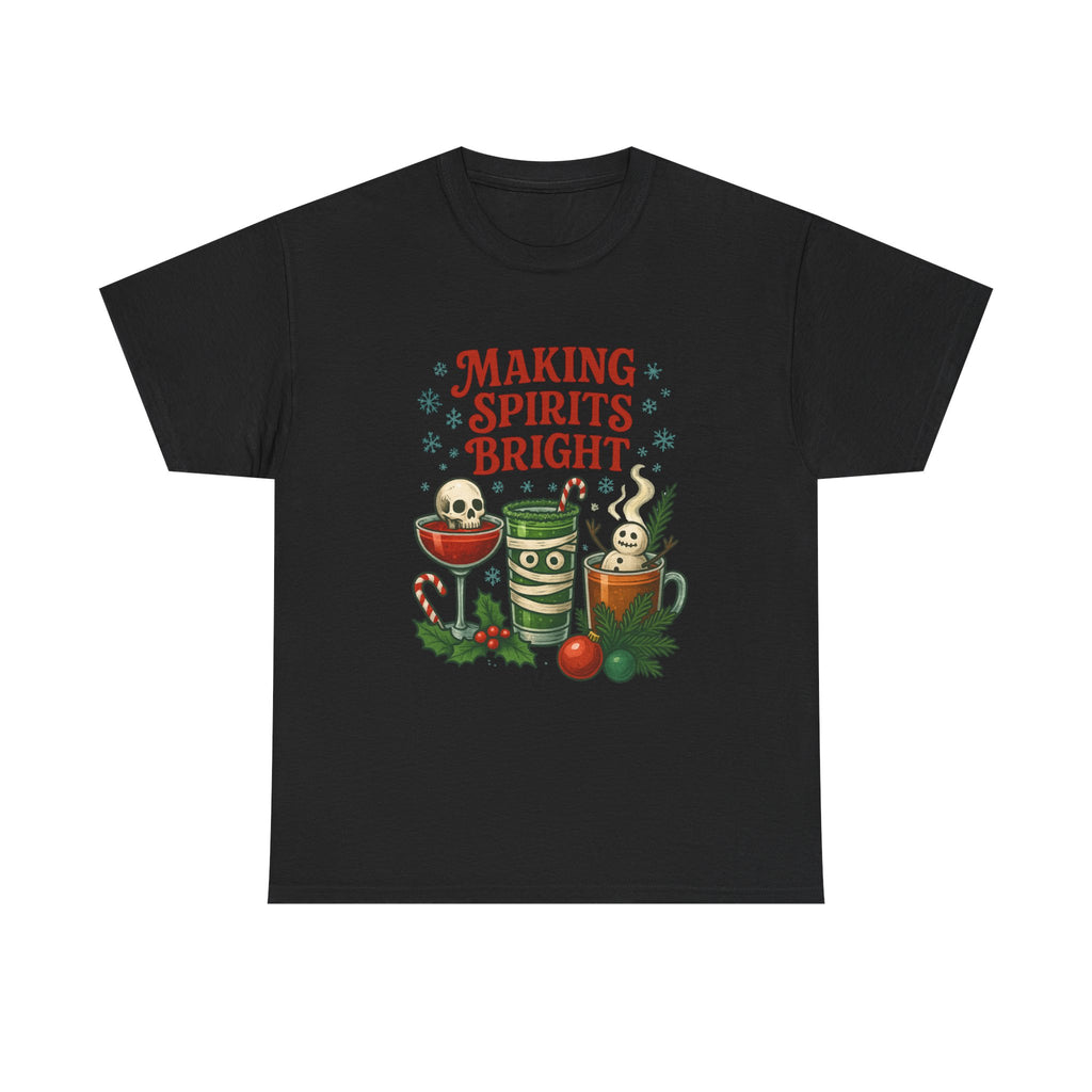 Holiday Cocktail Club T-Shirt — Festive Christmas Cocktail Graphic Tee