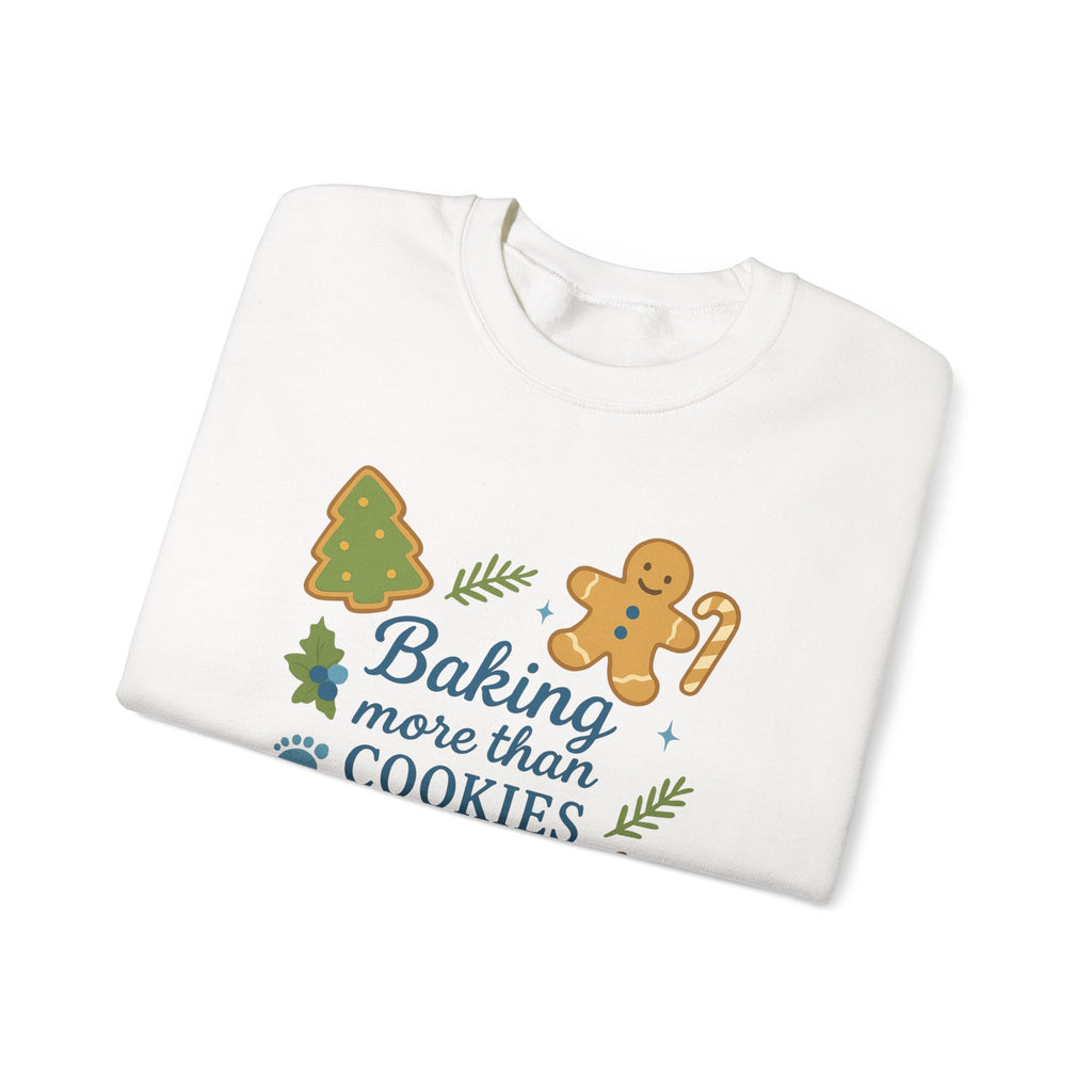 Baking More Than Cookies This Christmas Sweatshirt | Holiday Gingerbread Design, Gift for Expecting Mother