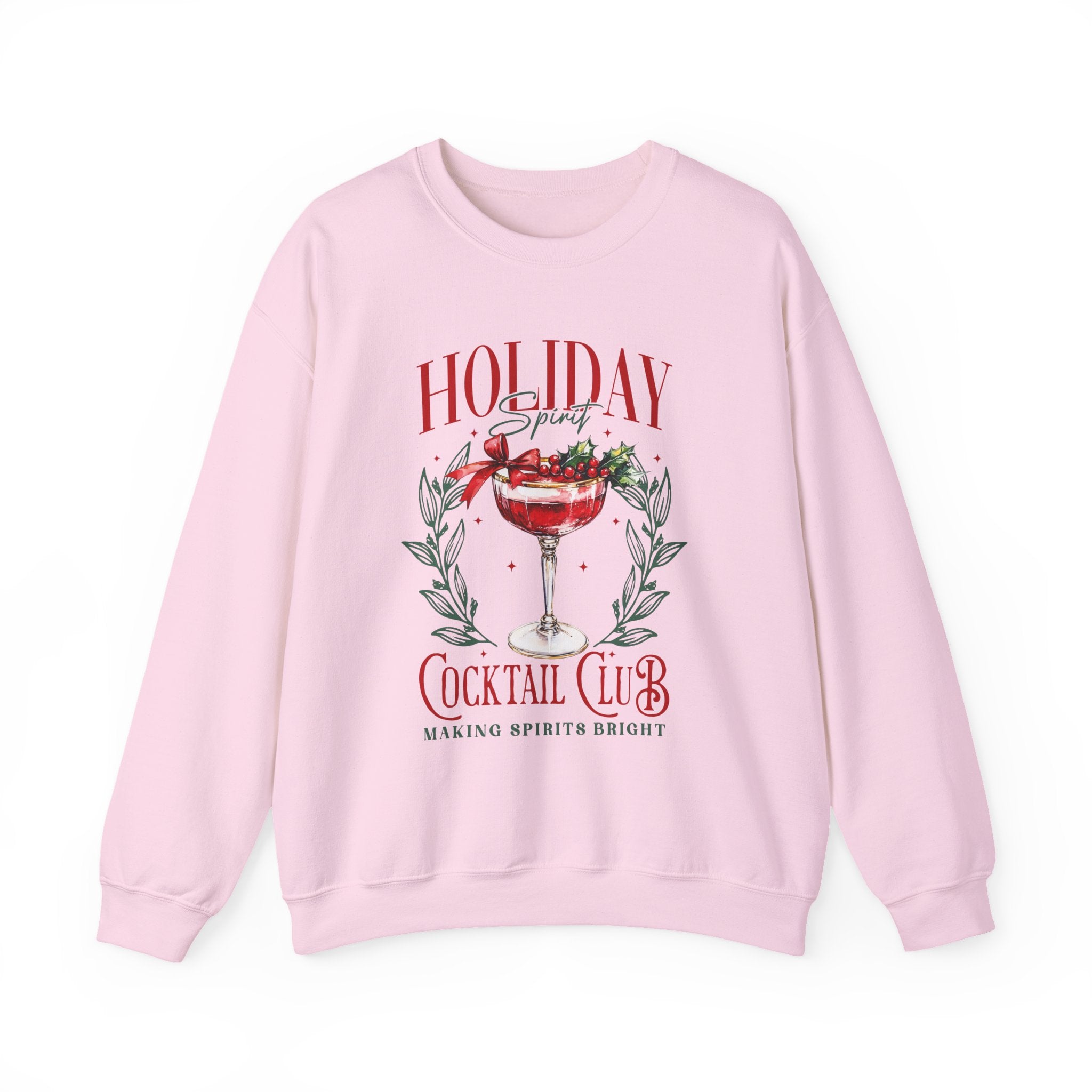 Holiday Cocktail Club Sweatshirt, Christmas Jumper, Festive Winter Top, Xmas Party Shirt, Seasonal Pullover, Celebration Apparel