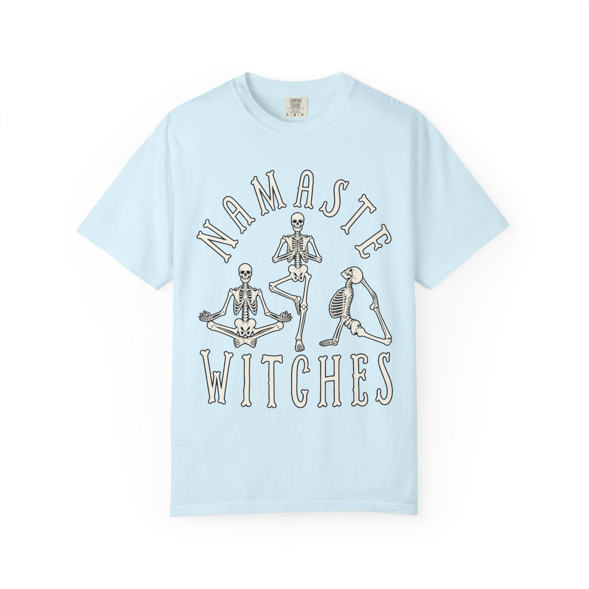 Namaste Witches T-Shirt — Skeleton Yoga Halloween Tee - Boo Crew Boutique