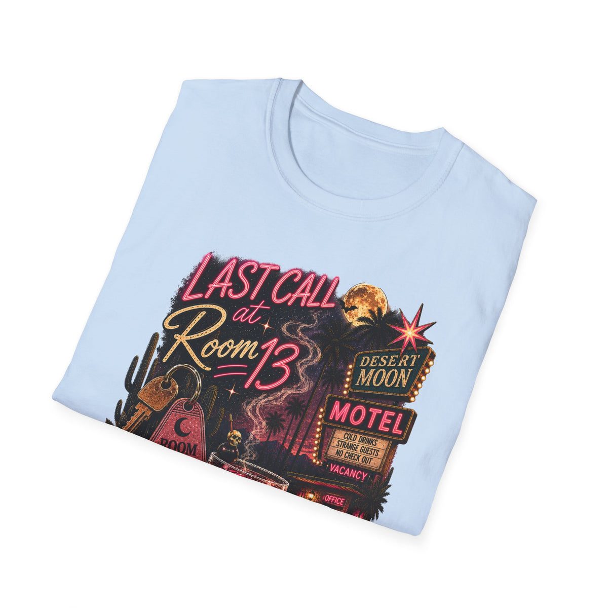 Last Call at Room 13 Tee | Vintage Desert Motel Graphic Shirt - Boo Crew Boutique
