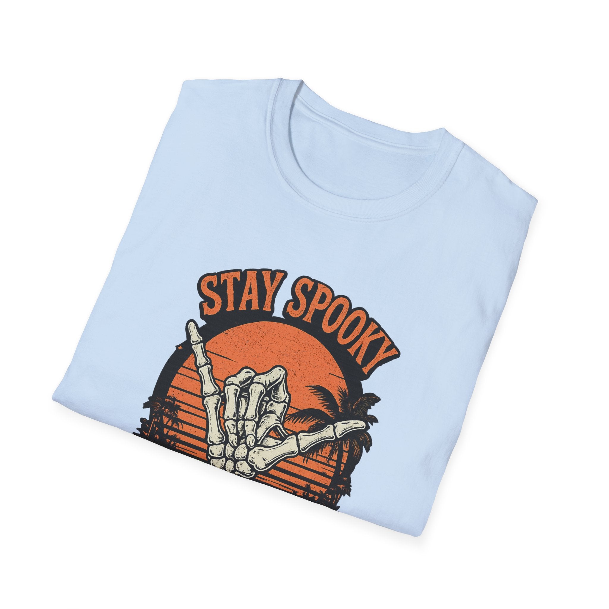 Stay Spooky Stay Salty T-Shirt — Skeleton Hand Beach Vibes Halloween Tee - Boo Crew Boutique