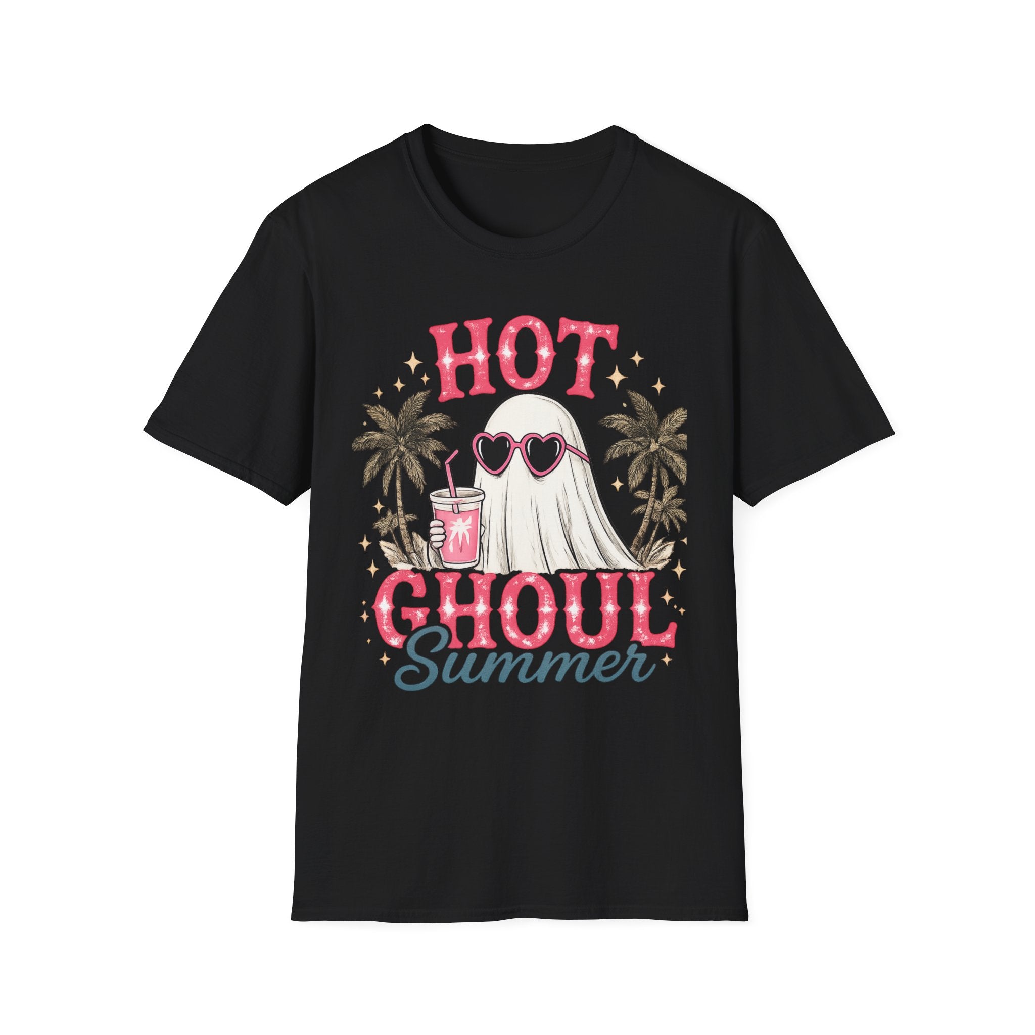 "Hot Ghoul Summer" Ghost Beach Tee - Boo Crew Boutique