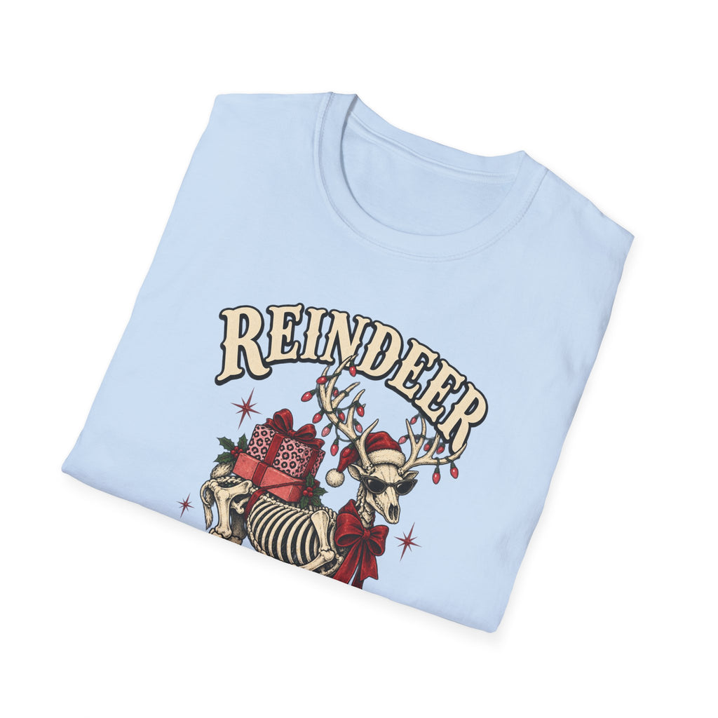 Reindeer After Dark Christmas T-Shirt - Boo Crew Boutique