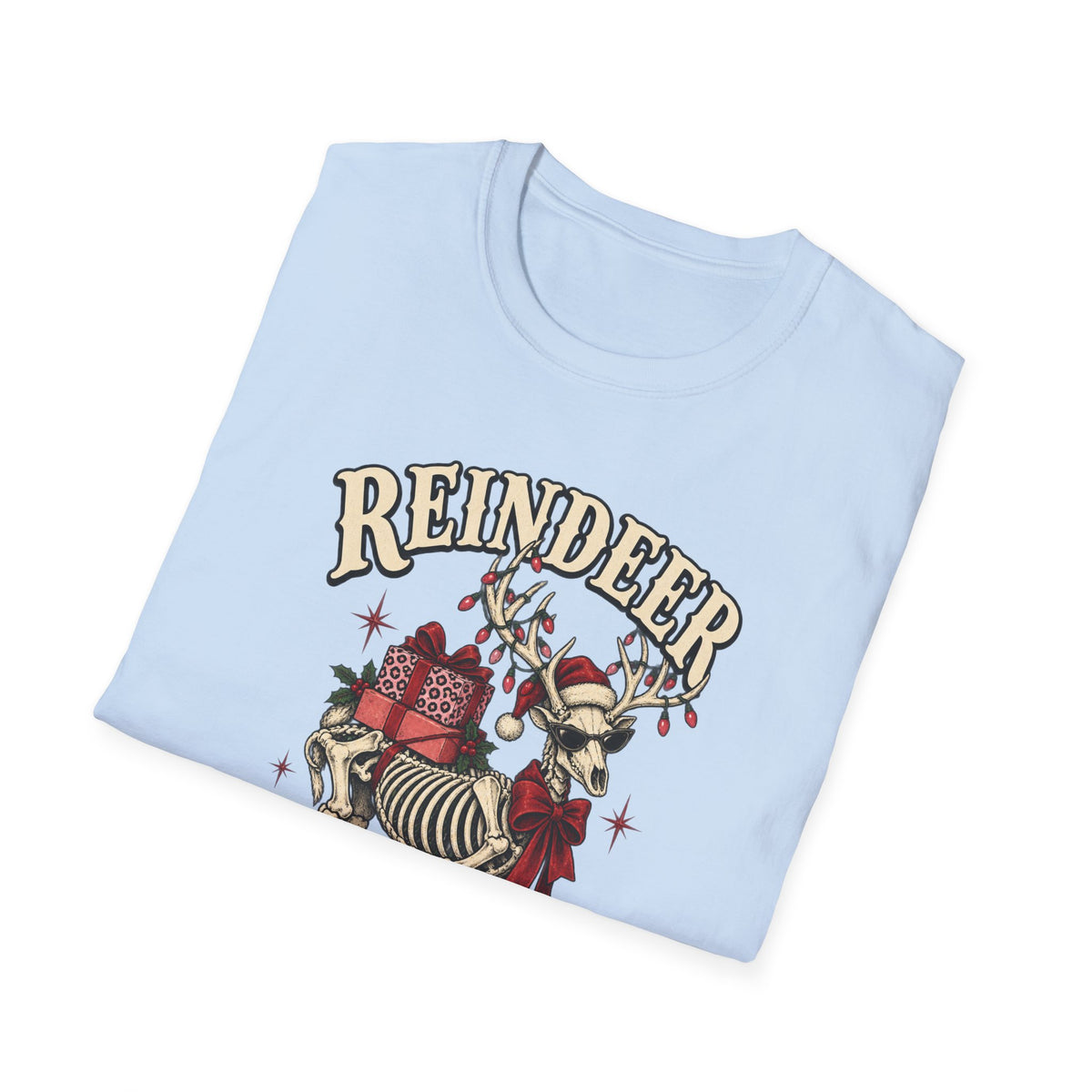 Reindeer After Dark Christmas T-Shirt - Boo Crew Boutique