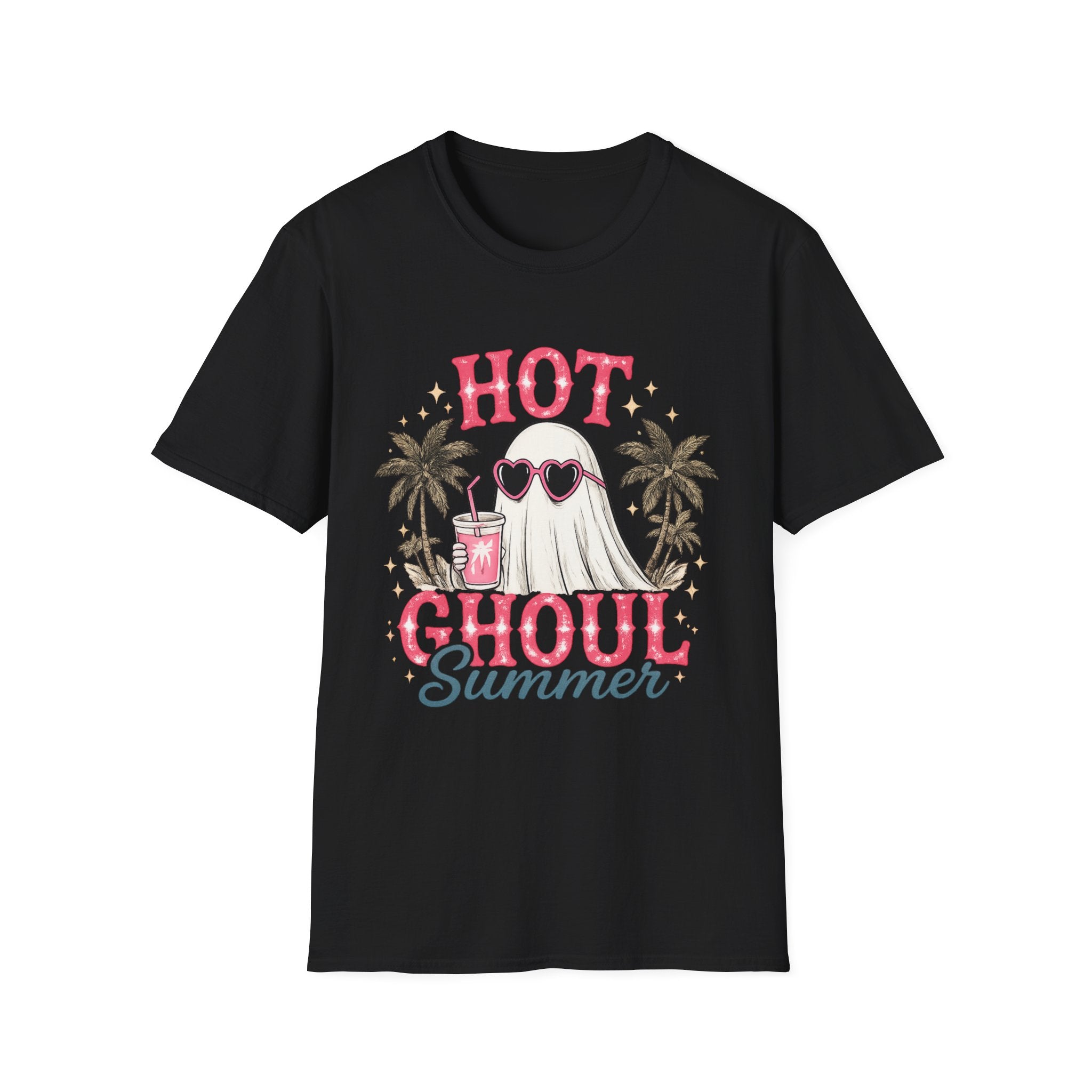 "Hot Ghoul Summer" Ghost Beach Tee - Boo Crew Boutique