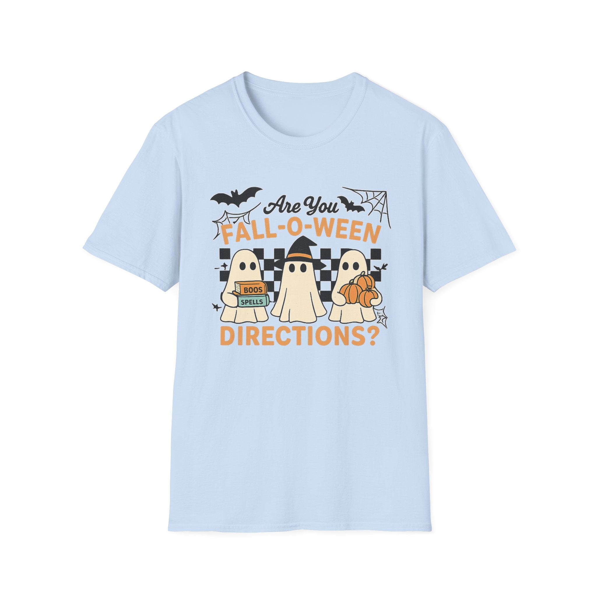 Fall - O - Ween Ghost T-Shirt — "Are You Fall - O - Ween Directions?" Halloween Pumpkin Tee - Boo Crew Boutique
