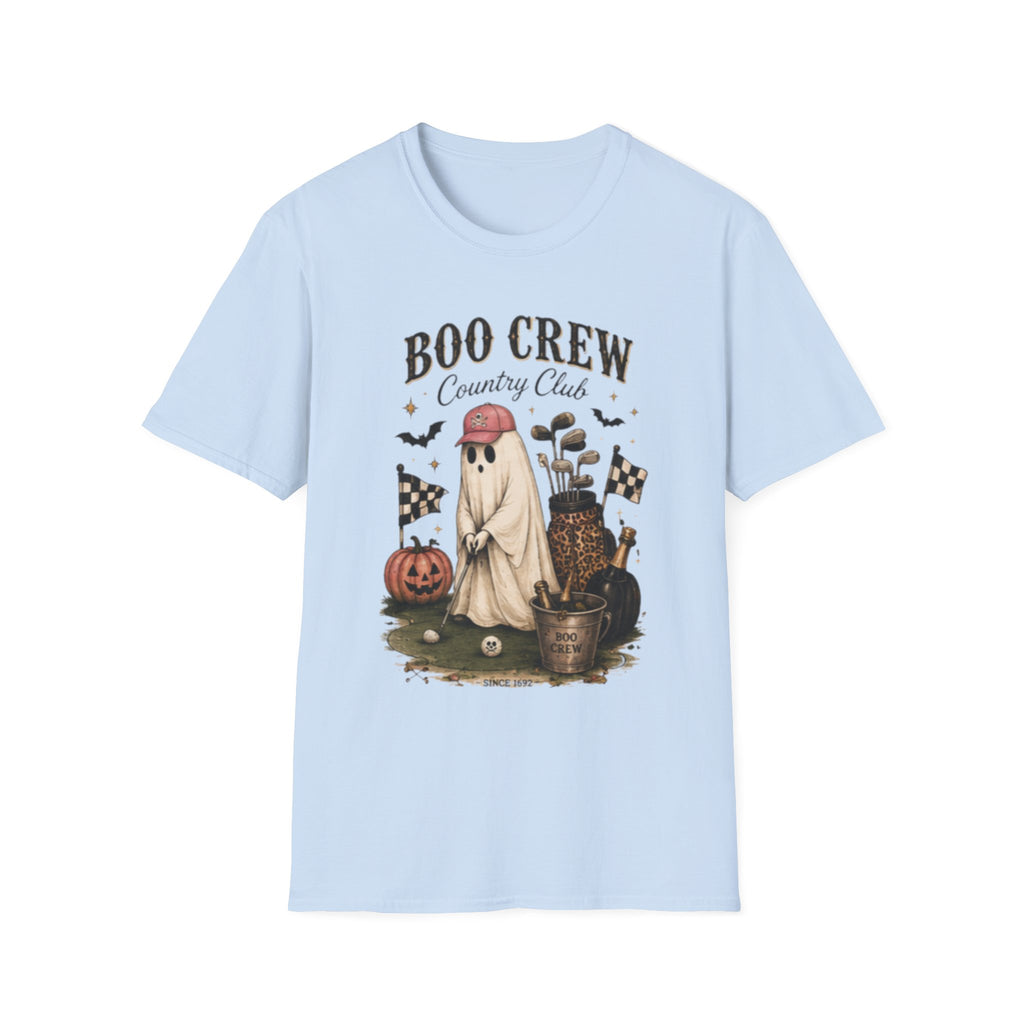 Boo Crew Country Club T-Shirt — Cute Halloween Ghost Golfing Tee