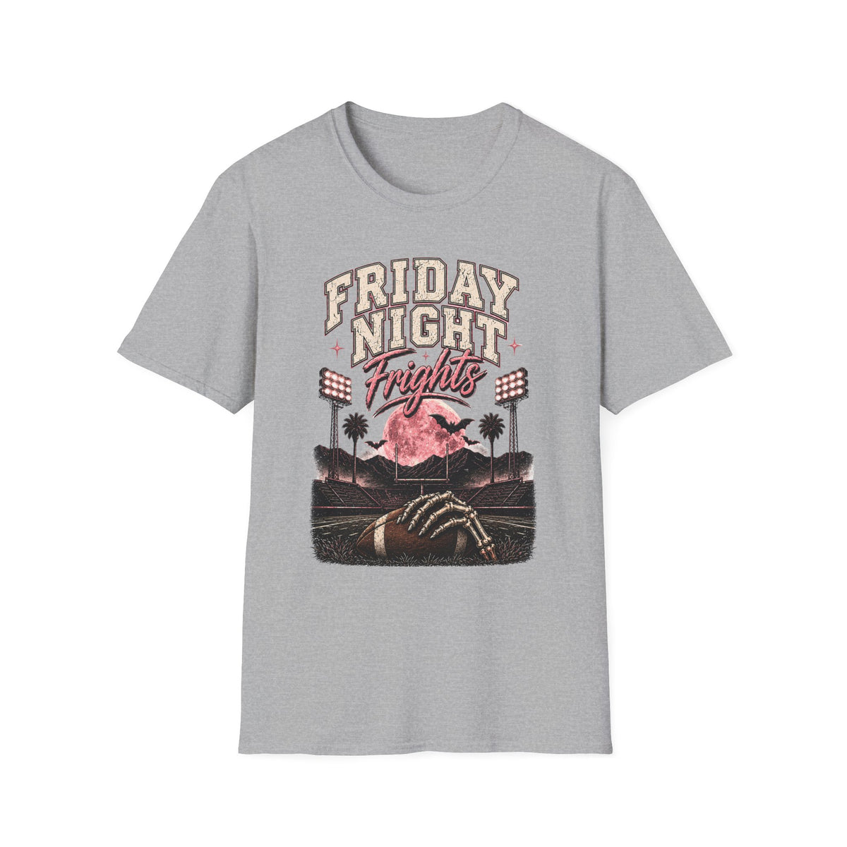 Friday Night Frights T-Shirt — Retro Football Halloween Tee - Boo Crew Boutique