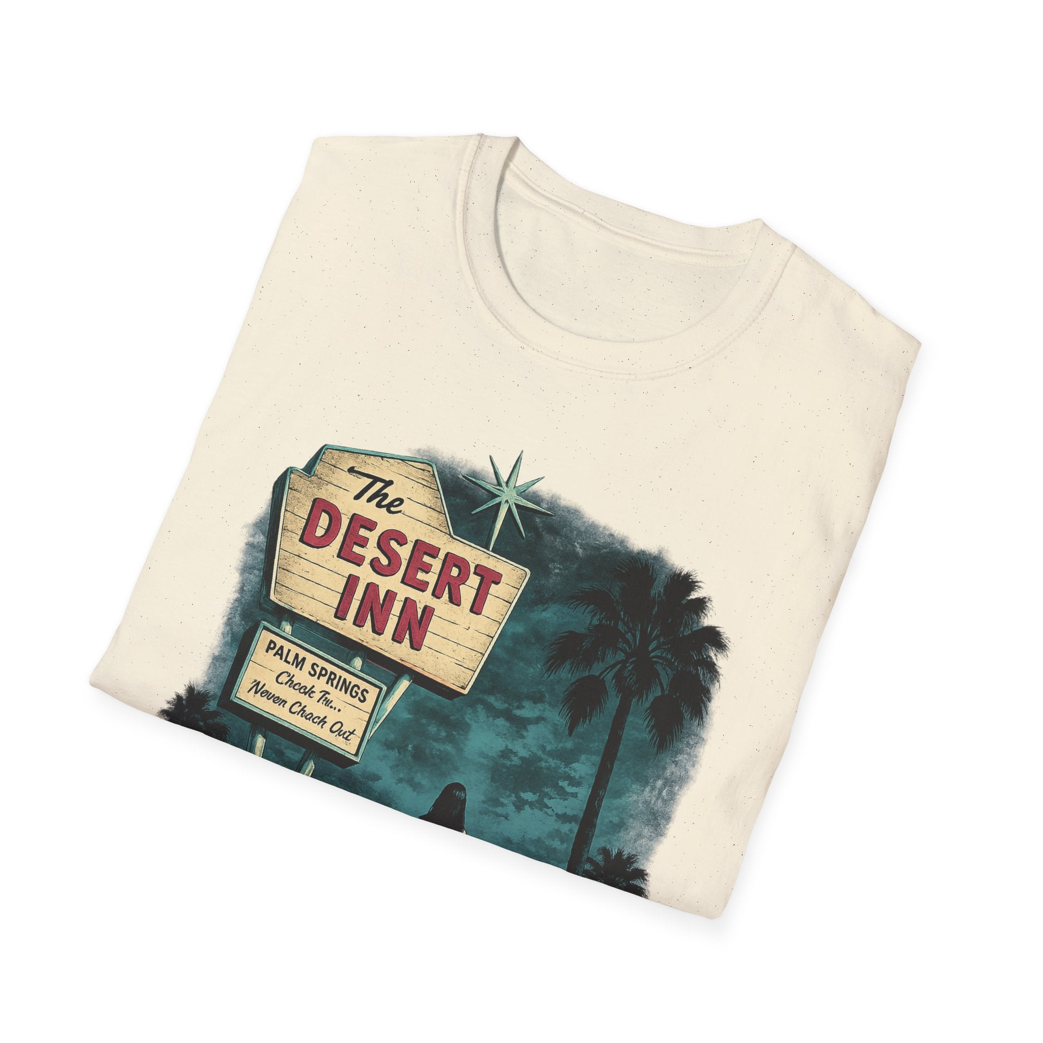 Retro Palm Springs Motel Vintage Sign Tee - Boo Crew Boutique