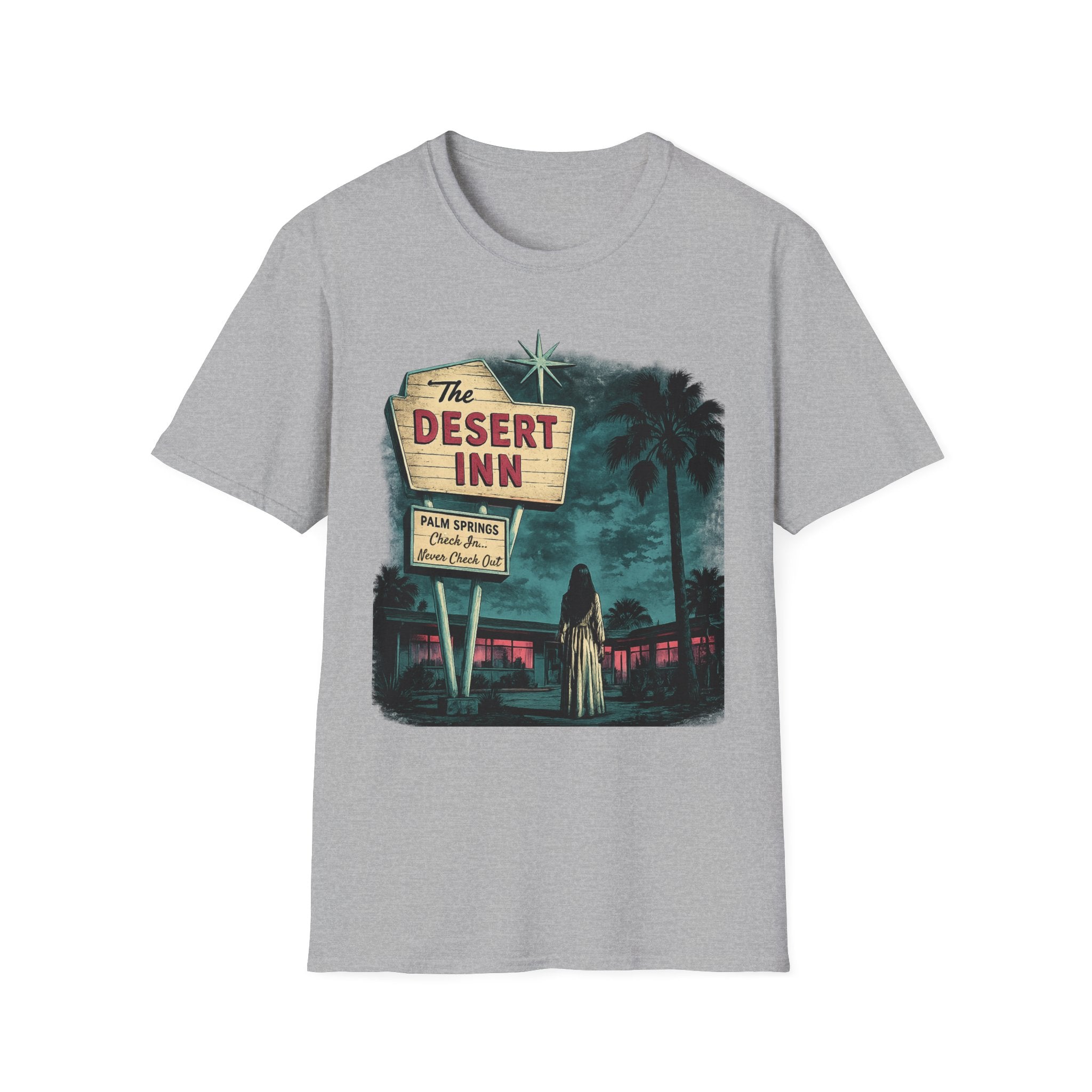 Retro Palm Springs Motel Vintage Sign Tee - Boo Crew Boutique