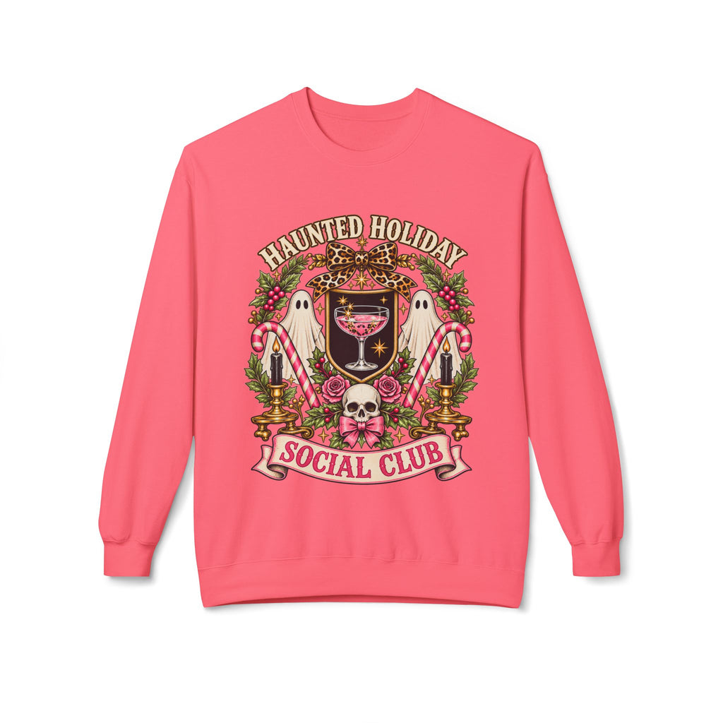Haunted Holiday Social Club Christmas Sweatshirt - Boo Crew Boutique