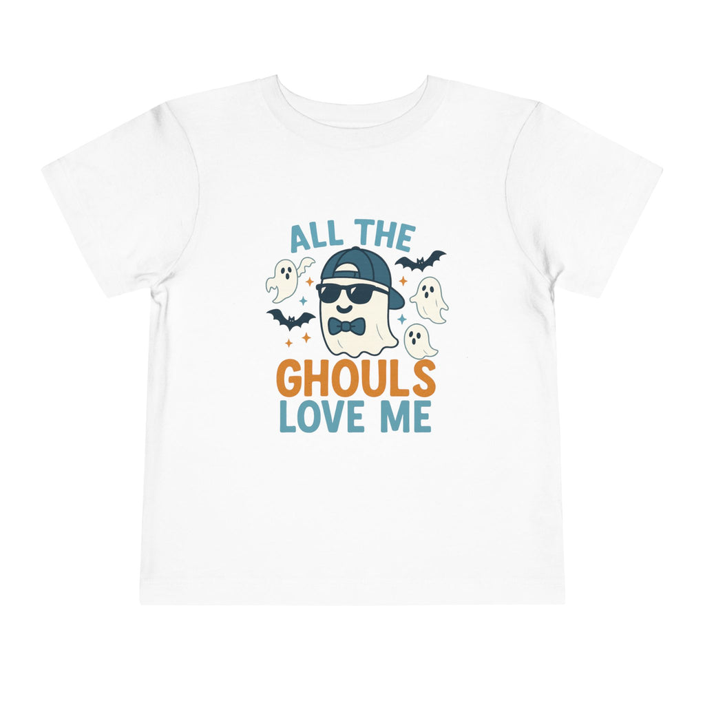 Toddler Tee — "All the Ghouls Love Me" Halloween Ghost Shirt - Boo Crew Boutique