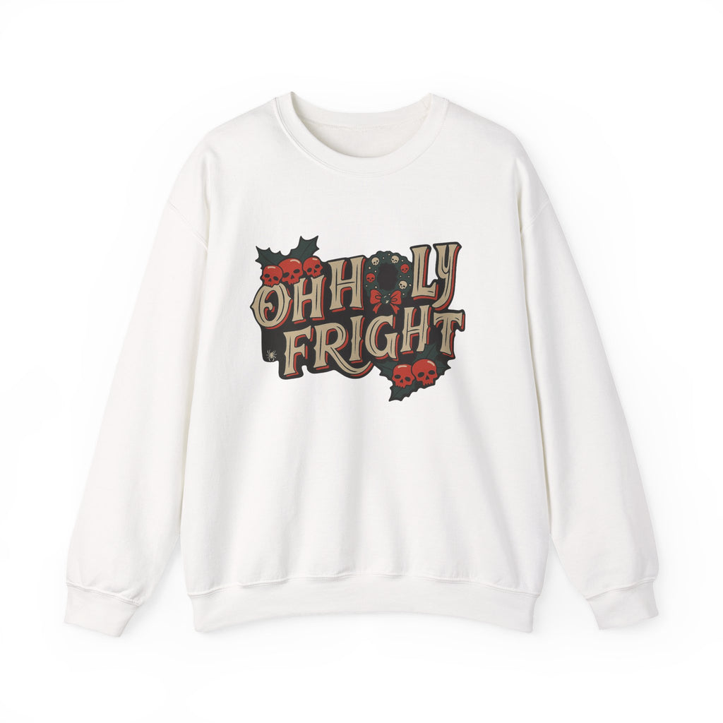 Spooky Christmas Sweatshirt - Merry Creepmas Style, Unisex Apparel, Xmas Horror, Perfect for Parties, Gift for Halloween Lovers