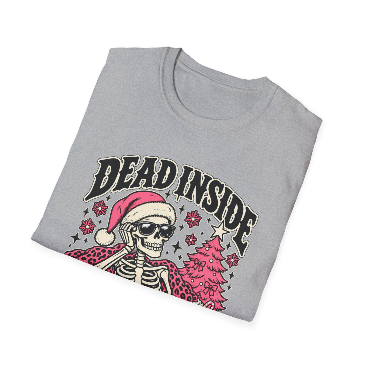Jolly to the Bone Skeleton Christmas Tee - Boo Crew Boutique