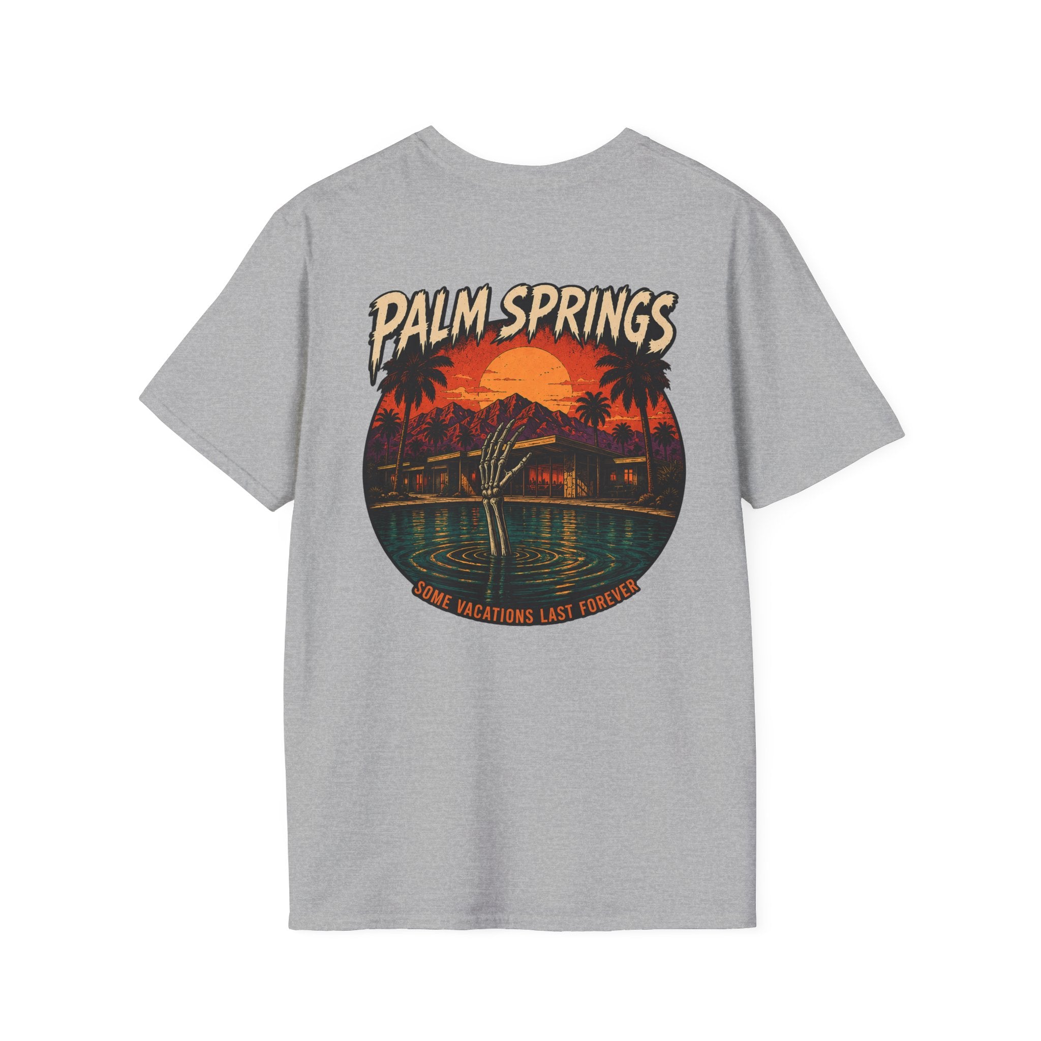 Palm Springs Pool Skelly Tee - Boo Crew Boutique