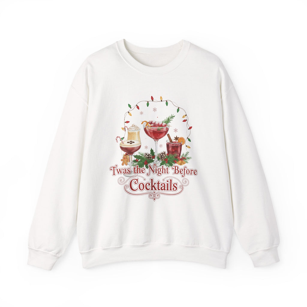 Christmas Cocktail Sweatshirt, Holiday Party Jumper, Festive Xmas Drinks Top, Funny Drinking Apparel, Winter Cheers Shirt