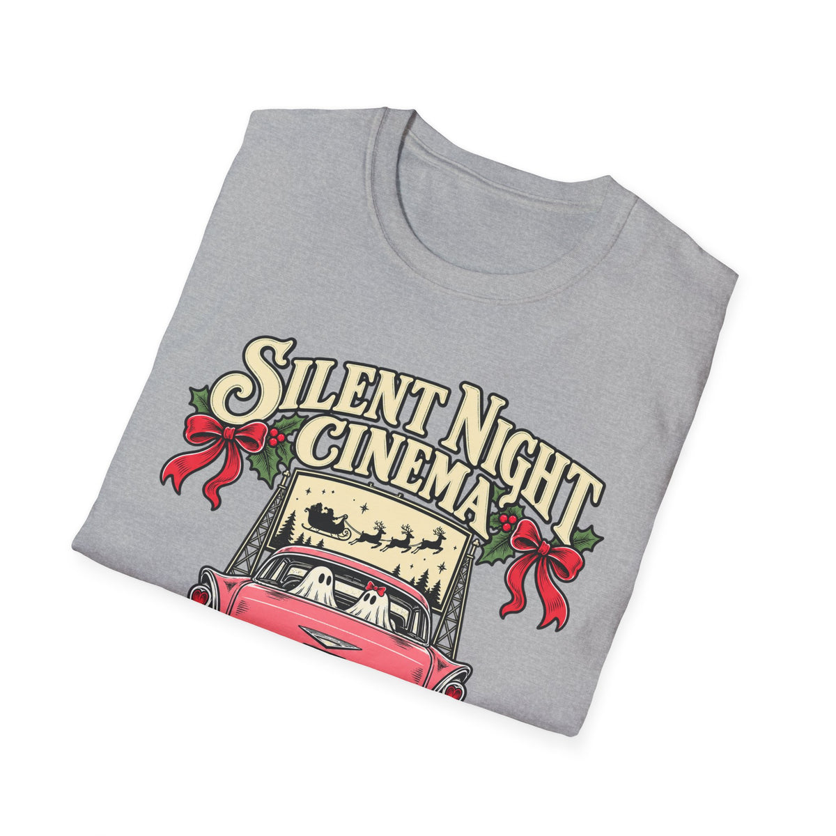 Silent Night Cinema Christmas Movie T-Shirt - Boo Crew Boutique