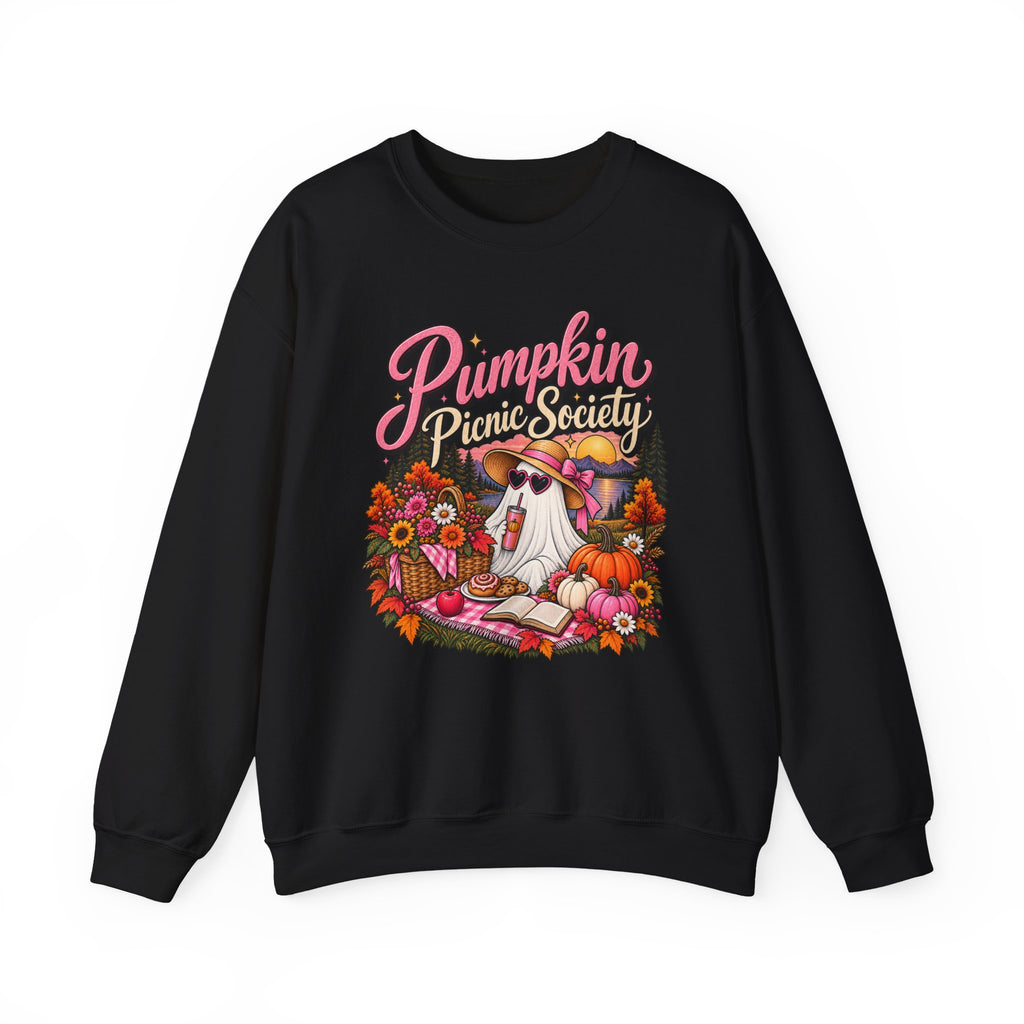 Sweatshirt — Pumpkin Picnic Society Fall Graphic Crewneck - Boo Crew Boutique