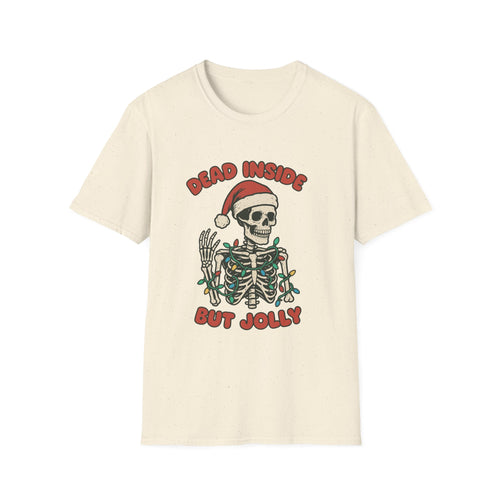 Christmas Holiday Skeleton T-Shirt, Casual Tee, Unisex Humor Shirt, Christmas Gift, Gothic Style, Halloween, Chill Vibe - Boo Crew Boutique