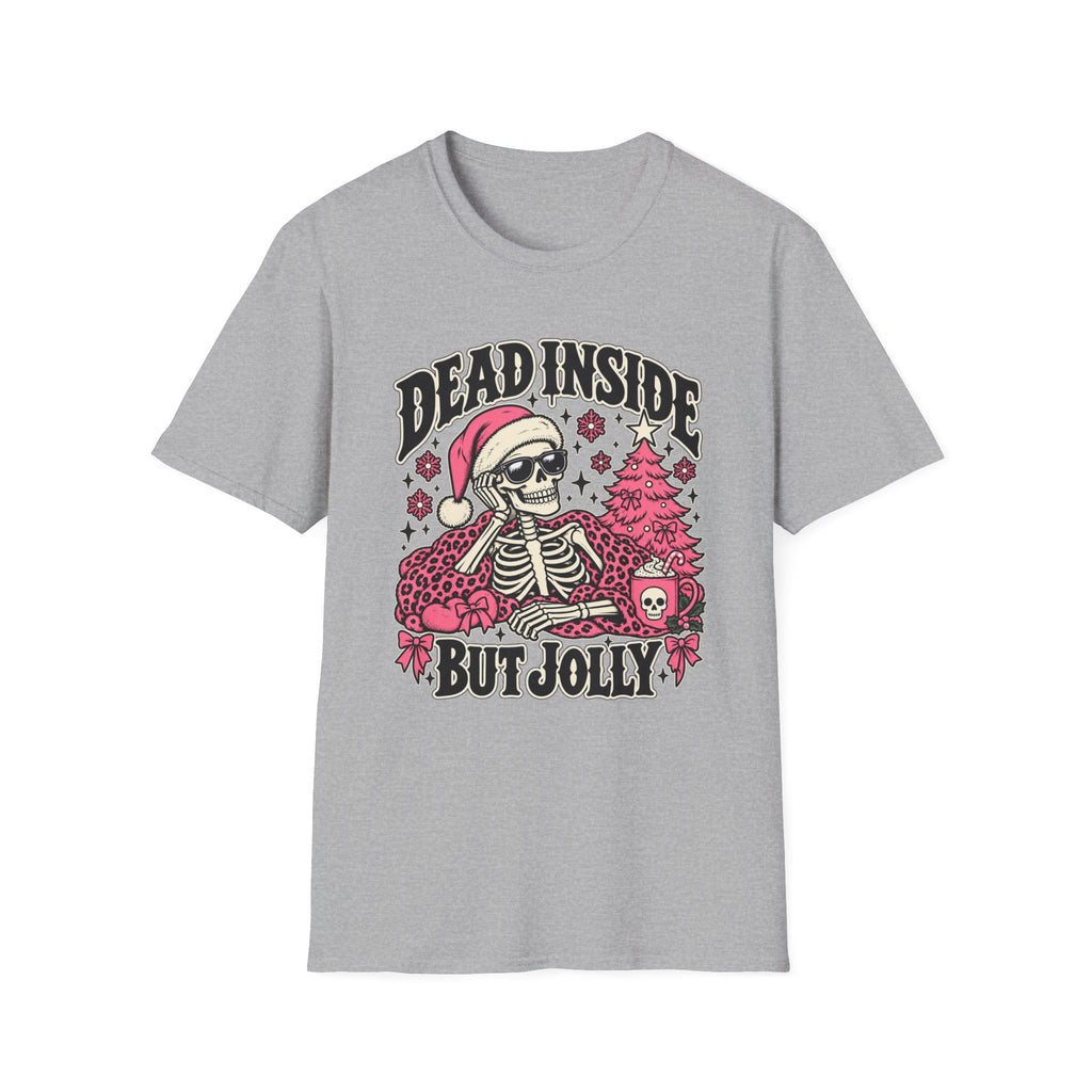 Jolly to the Bone Skeleton Christmas Tee - Boo Crew Boutique