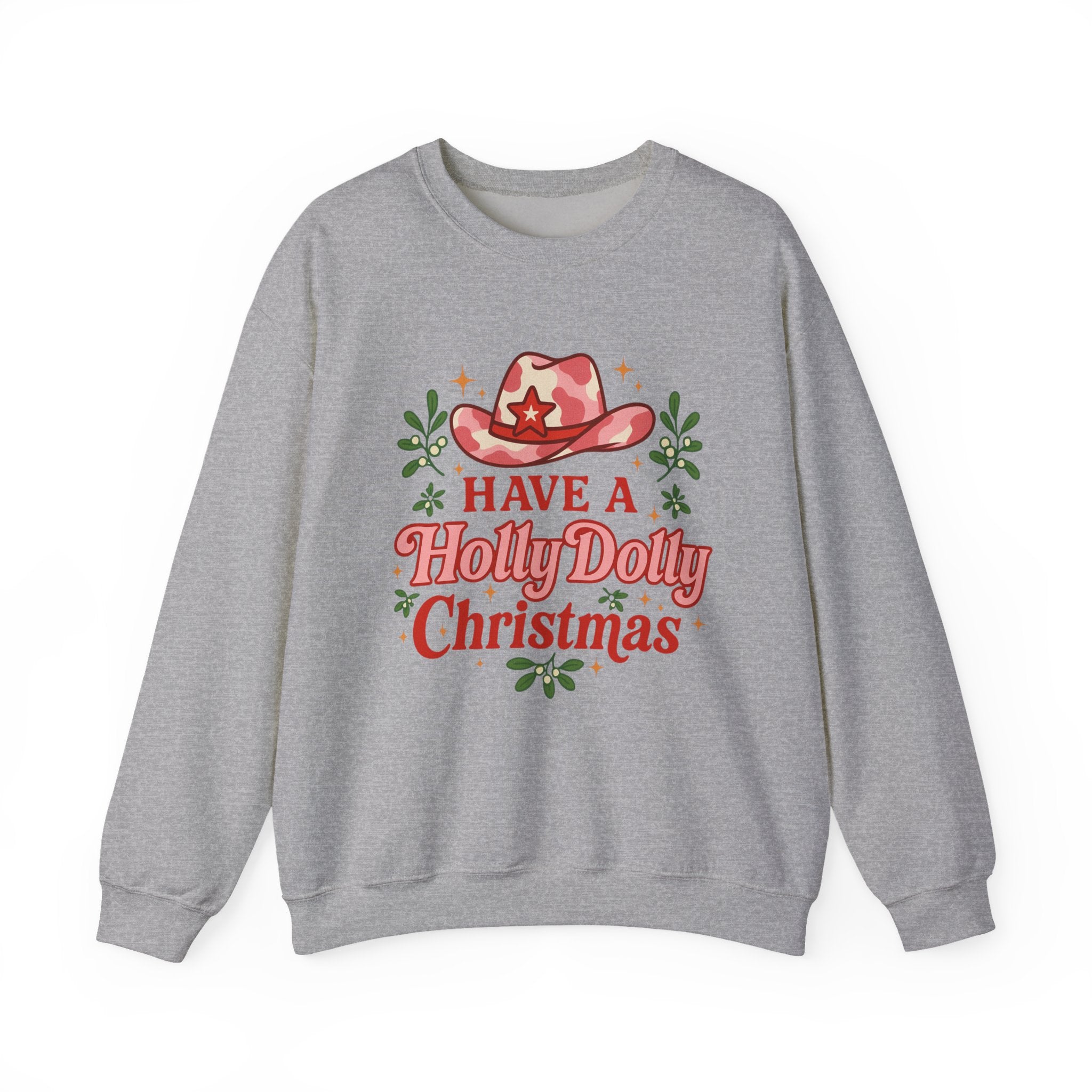 Have a Holly Dolly Christmas Sweatshirt, Western Cowgirl Xmas, Gift for Dolly Parton Fan
