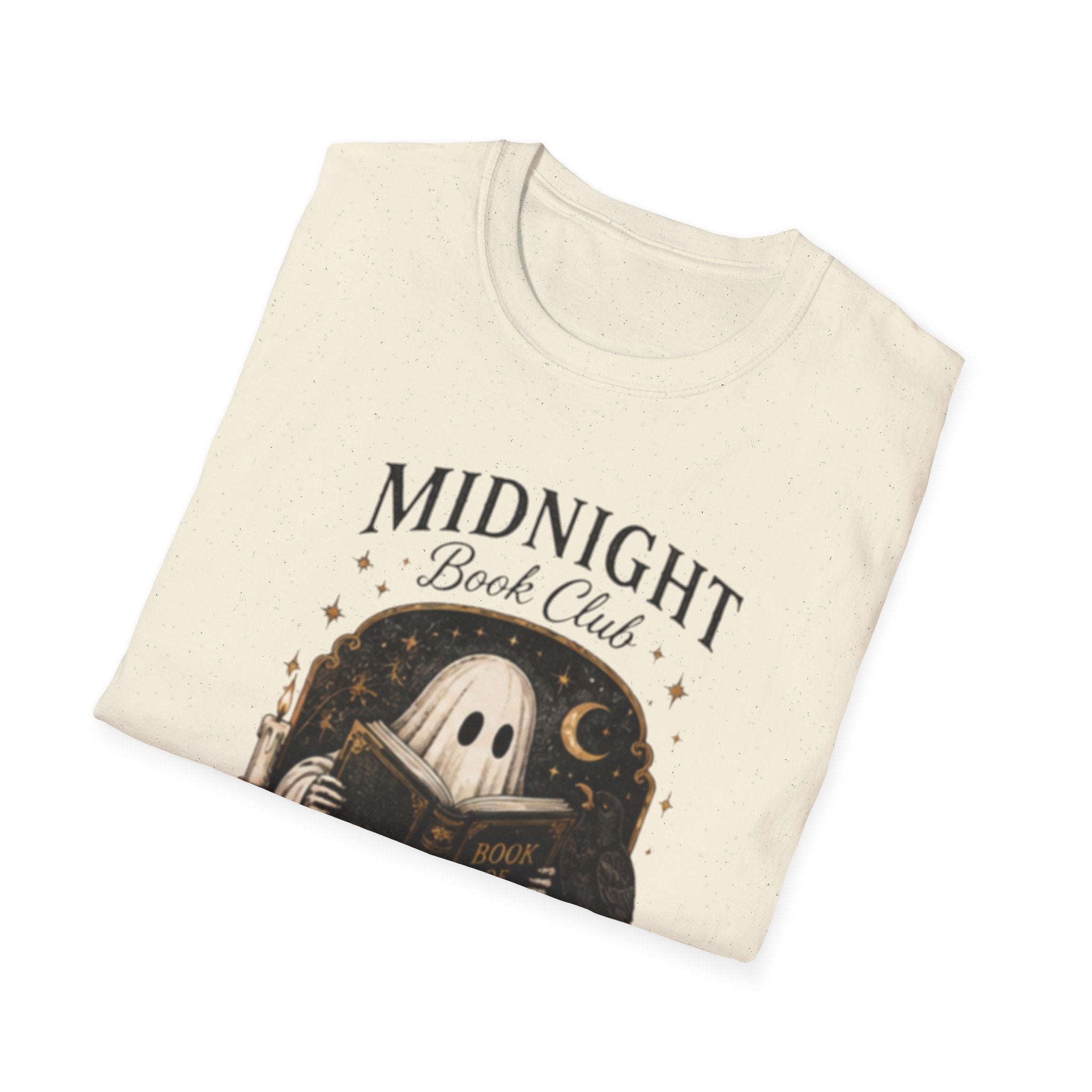 Midnight Book Club T-Shirt — Spooky Ghost Reader Graphic Tee