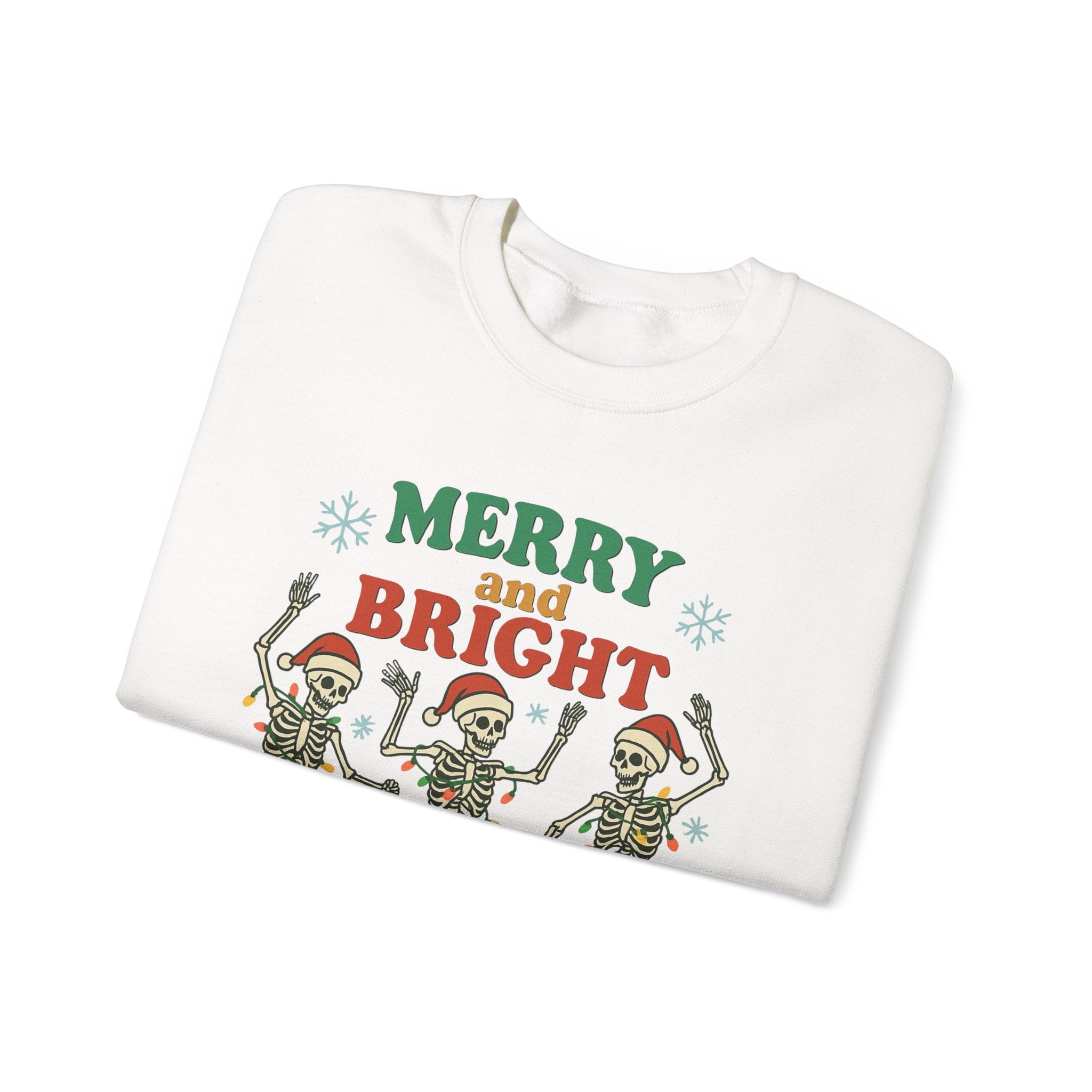 Merry and Bright Skeletons Sweatshirt