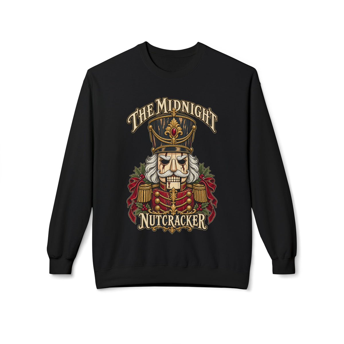 The Midnight Nutcracker Christmas Crewneck Sweatshirt - Boo Crew Boutique