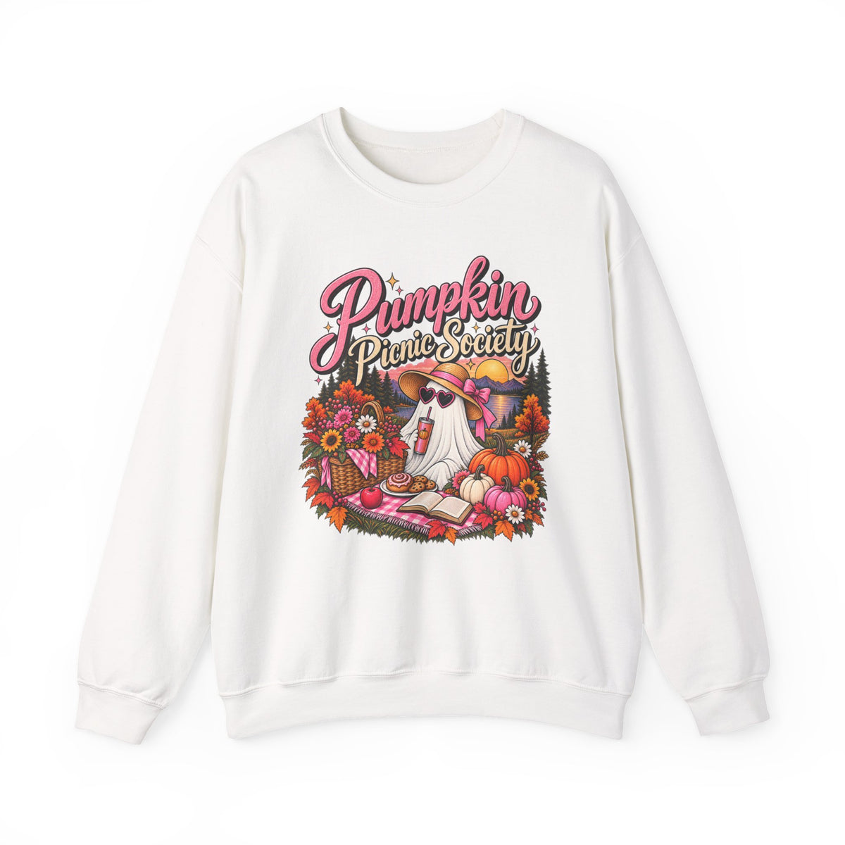 Sweatshirt — Pumpkin Picnic Society Fall Graphic Crewneck - Boo Crew Boutique