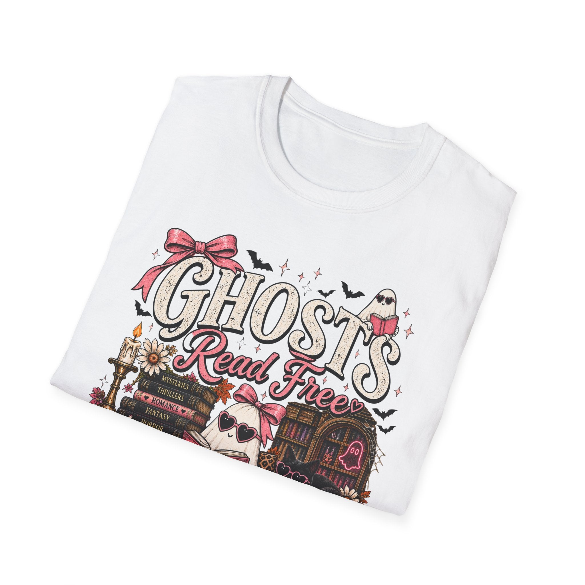 Ghosts Read Free T-Shirt — Cute Halloween Bookish Tee - Boo Crew Boutique