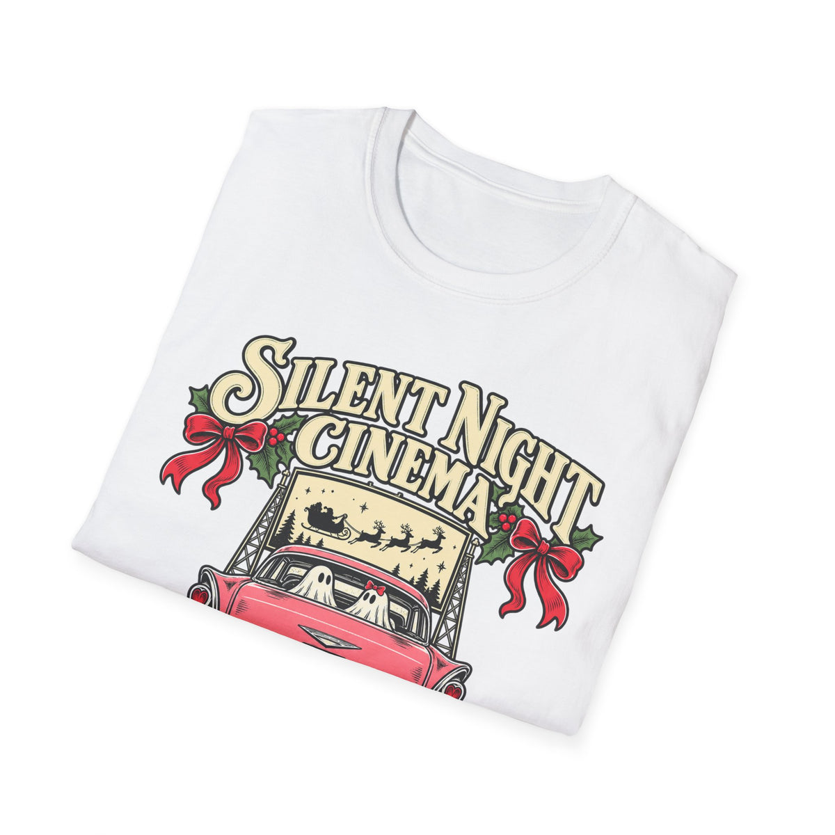 Silent Night Cinema Christmas Movie T-Shirt - Boo Crew Boutique