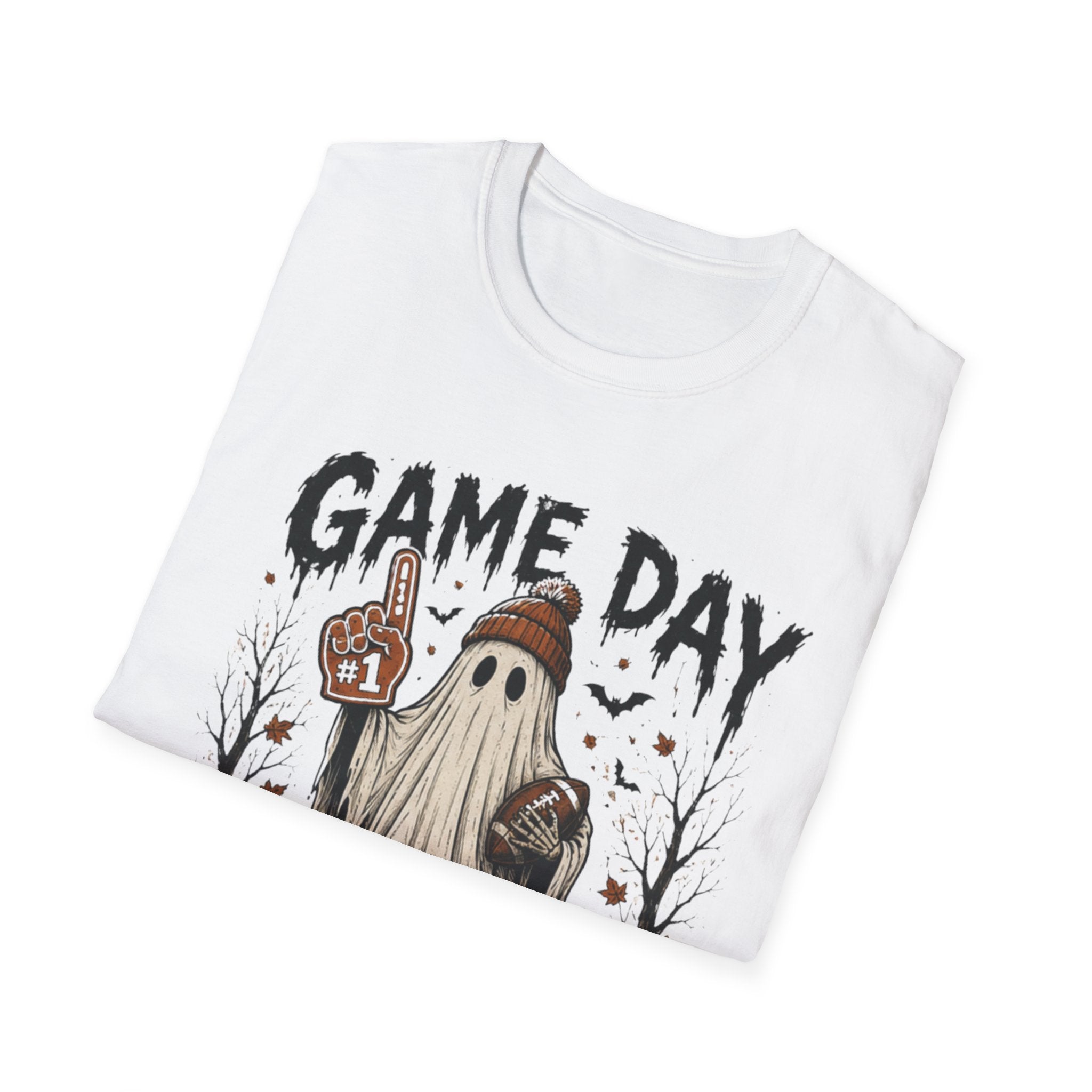 Game Day Ghost T-Shirt — Spooky Season Football Fan Tee - Boo Crew Boutique