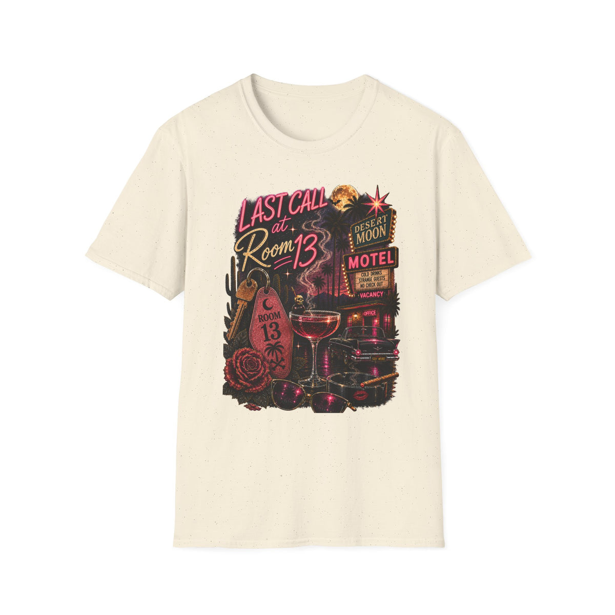 Last Call at Room 13 Tee | Vintage Desert Motel Graphic Shirt - Boo Crew Boutique