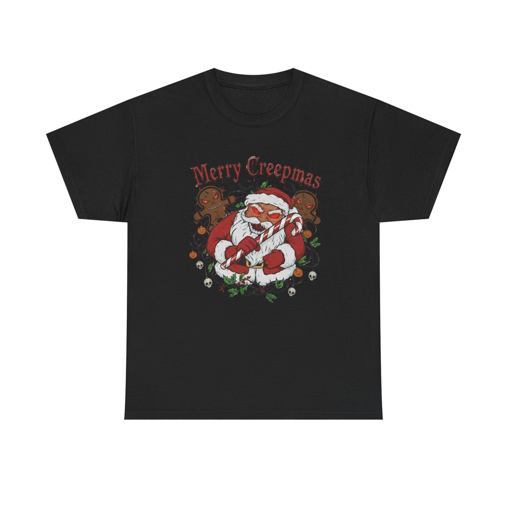 Merry Creepmas Santa T-Shirt | Creepy Christmas Shirt, Spooky Santa Tee