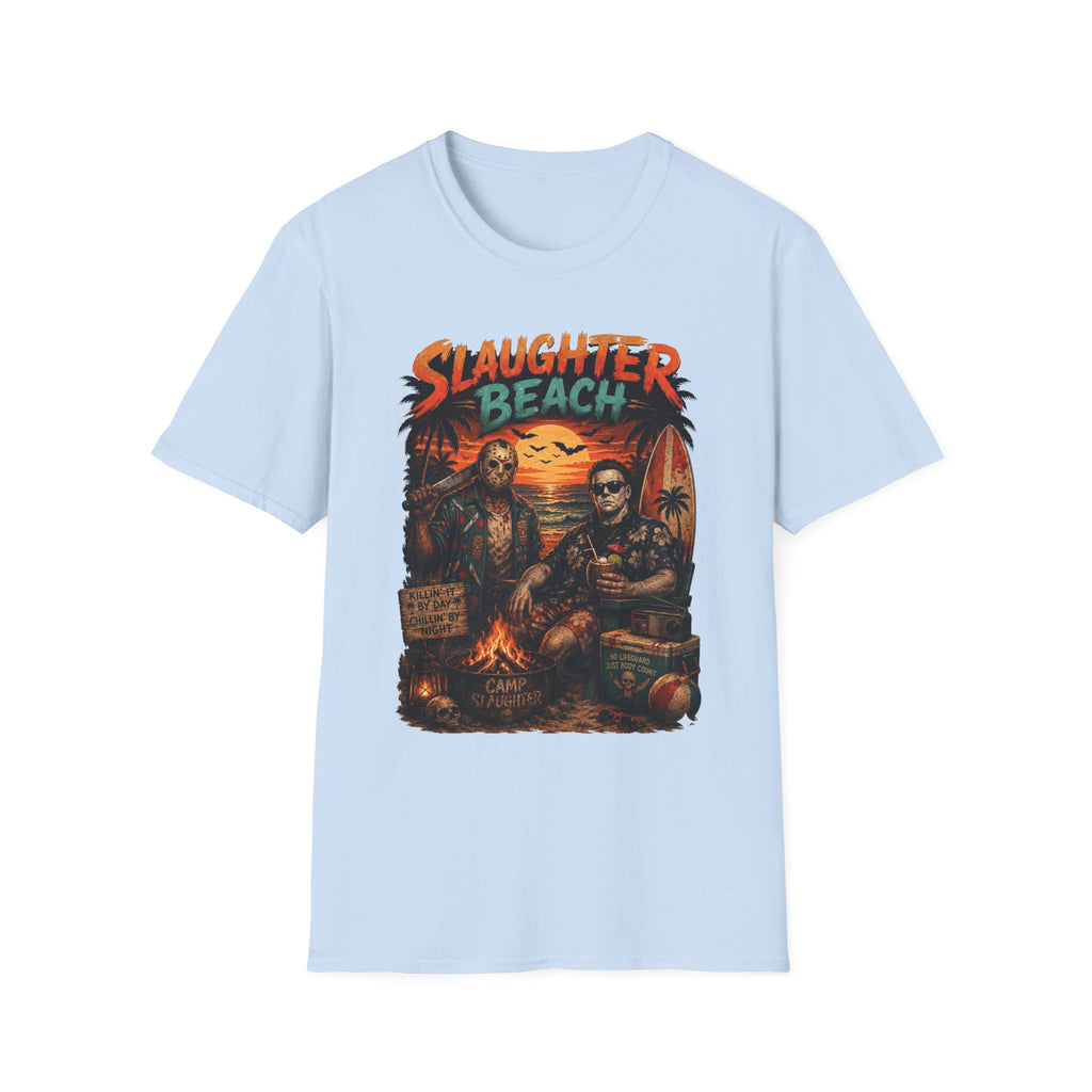 Slaughter Beach Horror Sunset T-Shirt - Boo Crew Boutique
