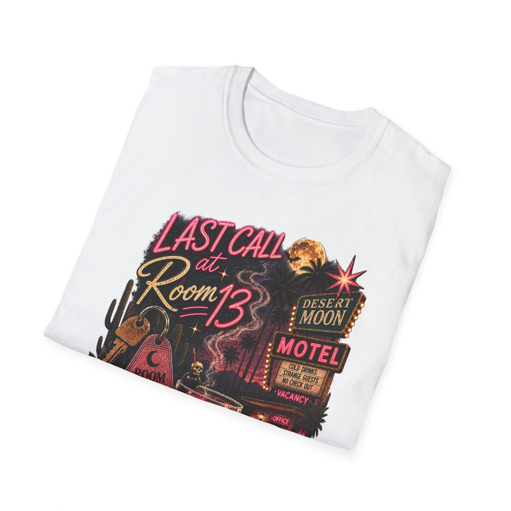 Last Call at Room 13 Tee | Vintage Desert Motel Graphic Shirt - Boo Crew Boutique