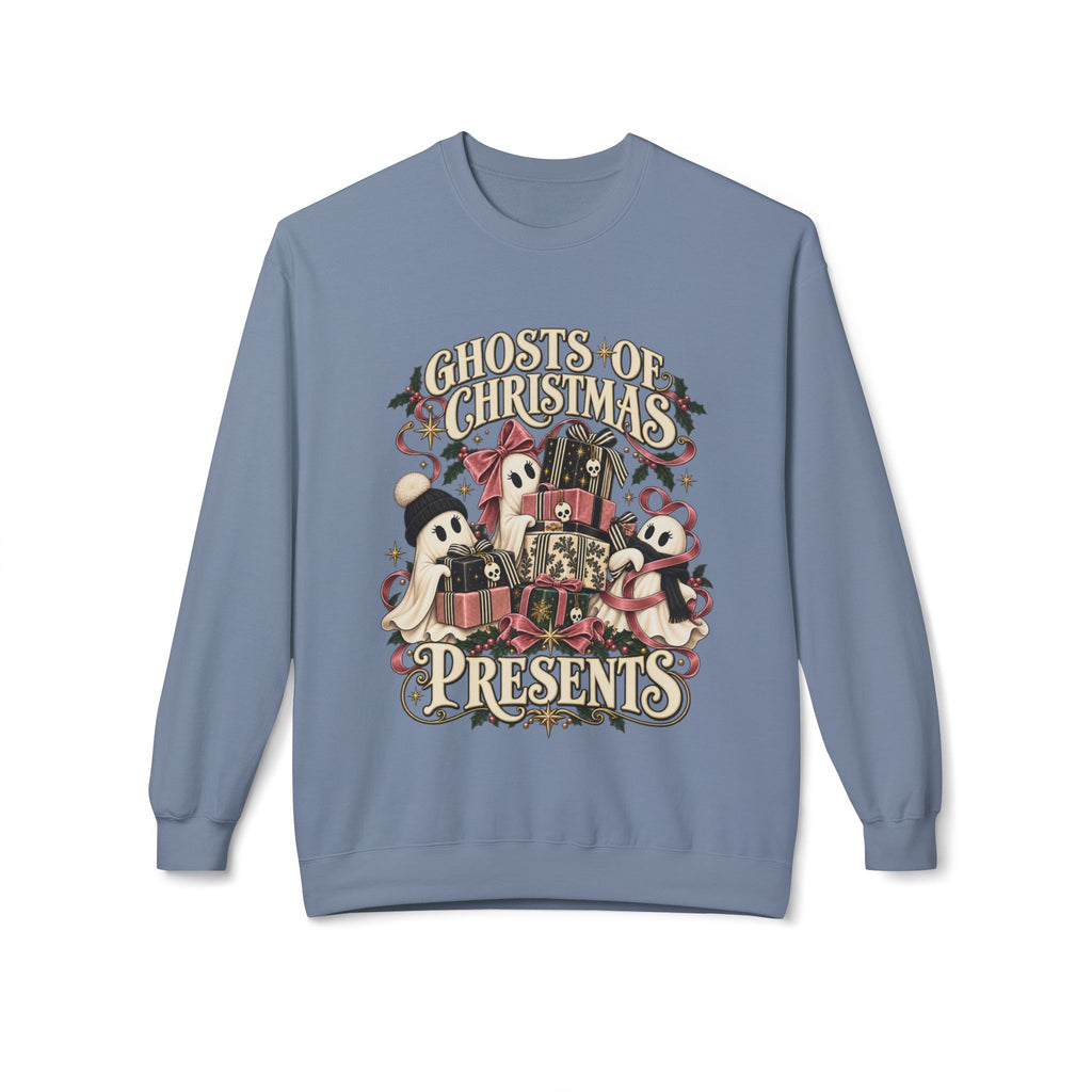 Ghosts of Christmas Presents Holiday Crewneck Sweatshirt - Boo Crew Boutique