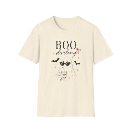 Boo Darling Halloween Tee — Cute Ghost with Sunglasses & Bats - Boo Crew Boutique