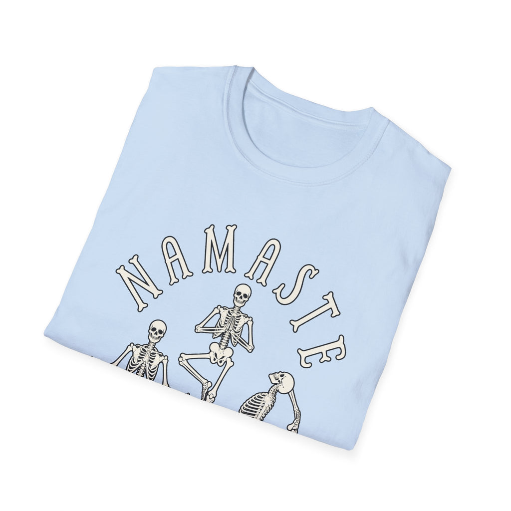 Namaste Witches T-Shirt — Skeleton Yoga Witch Tee - Boo Crew Boutique
