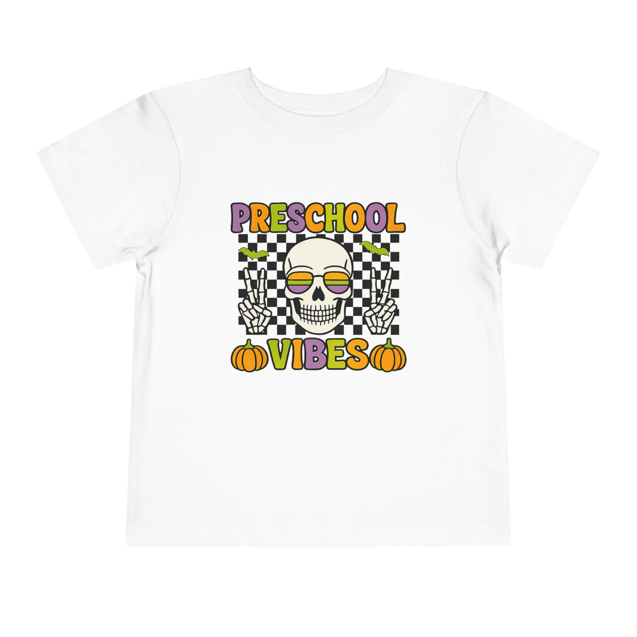 Toddler Halloween Tee, Fun Preschool Tee, Cute Kid's Shirt, Pumpkin Vibes Shirt, Fall Celebration Apparel, Toddler Halloween Tee