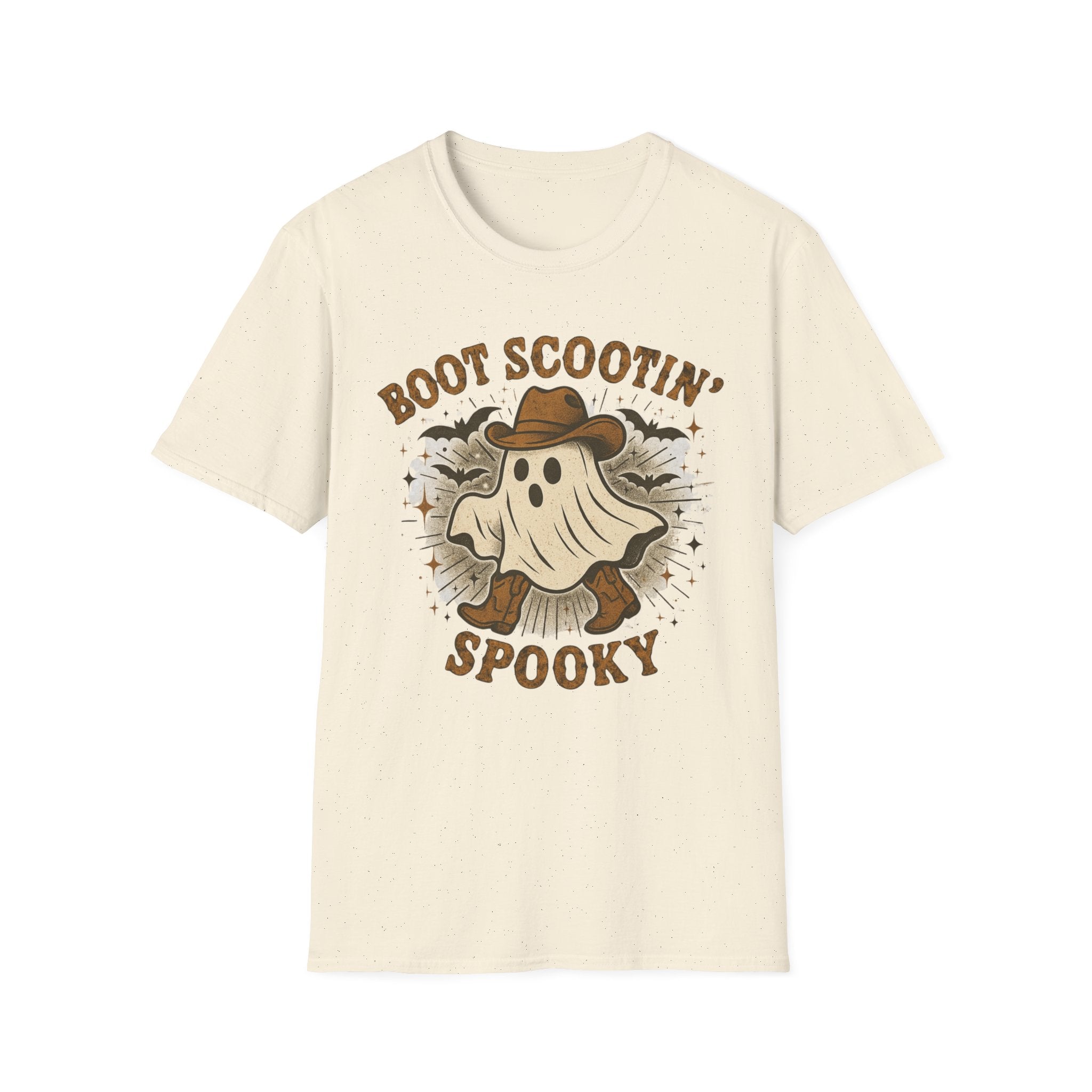 Halloween Western Ghost T-Shirt, Funny Costume Tee, Spooky Shirt, Halloween Apparel, Boot Scootin' Spooky