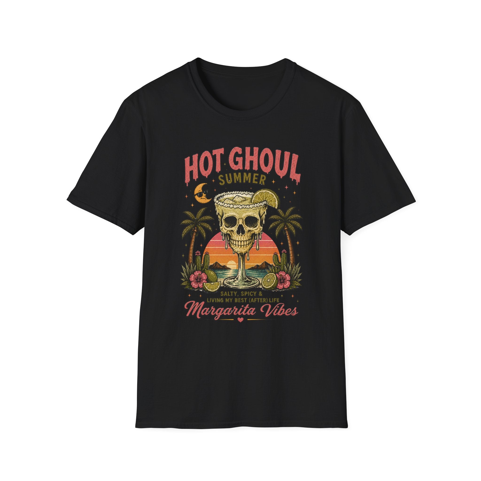 Vintage Skull & Palm Beach Margarita Tee - Boo Crew Boutique